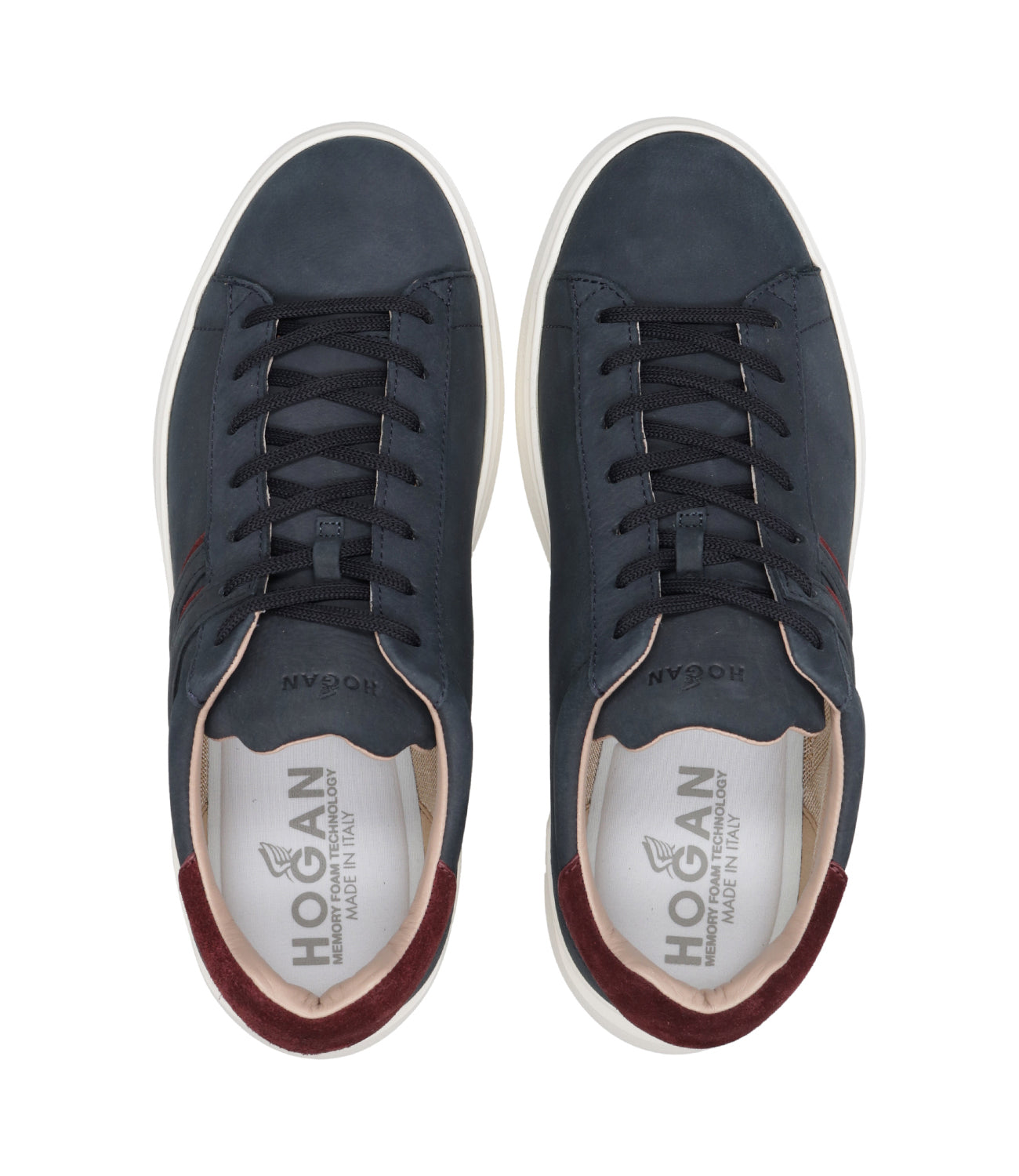 Hogan | Sneakers H580 Anthracite and Bordeaux