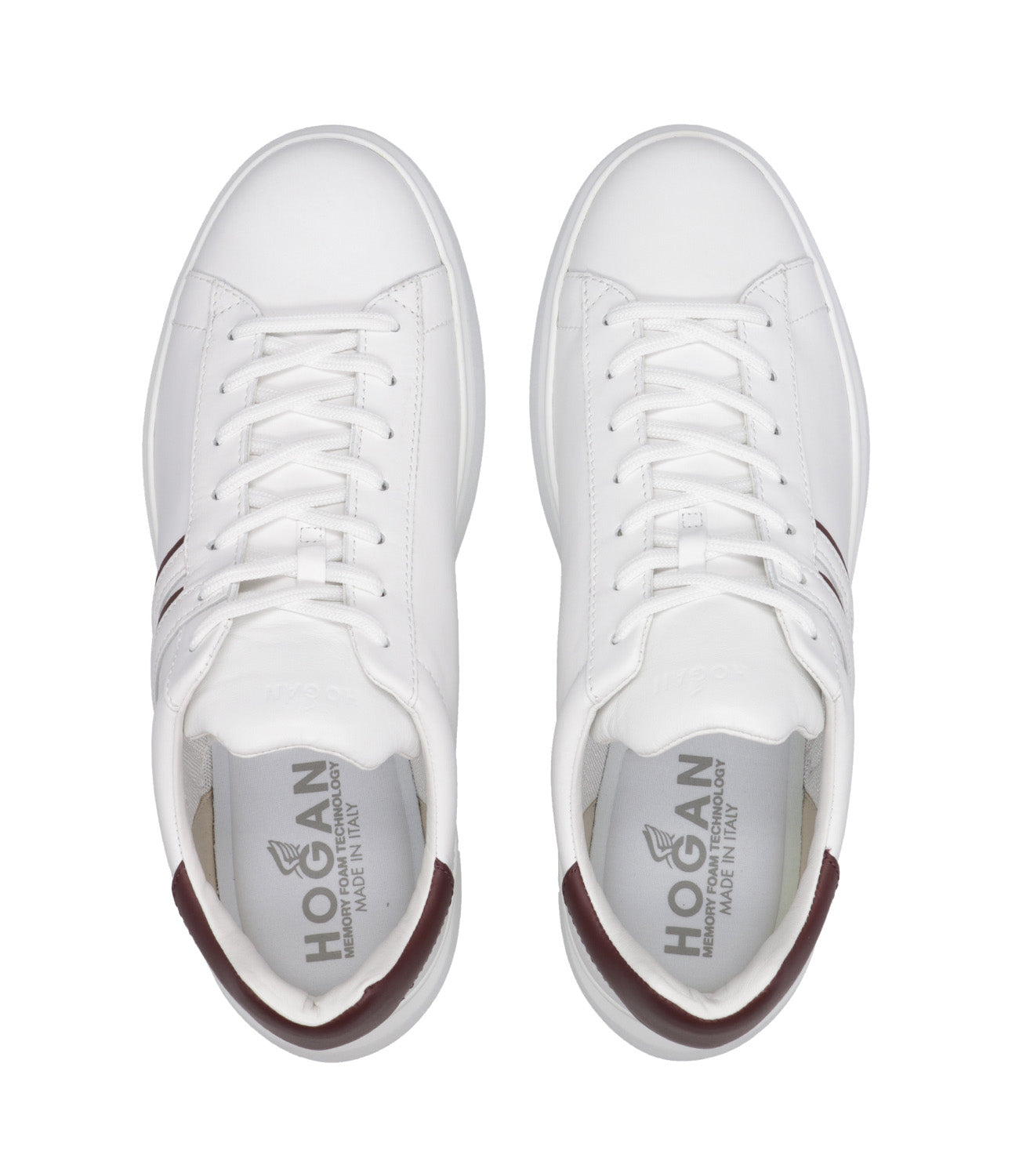 Hogan | Sneakers H580 Cream and Bordeaux