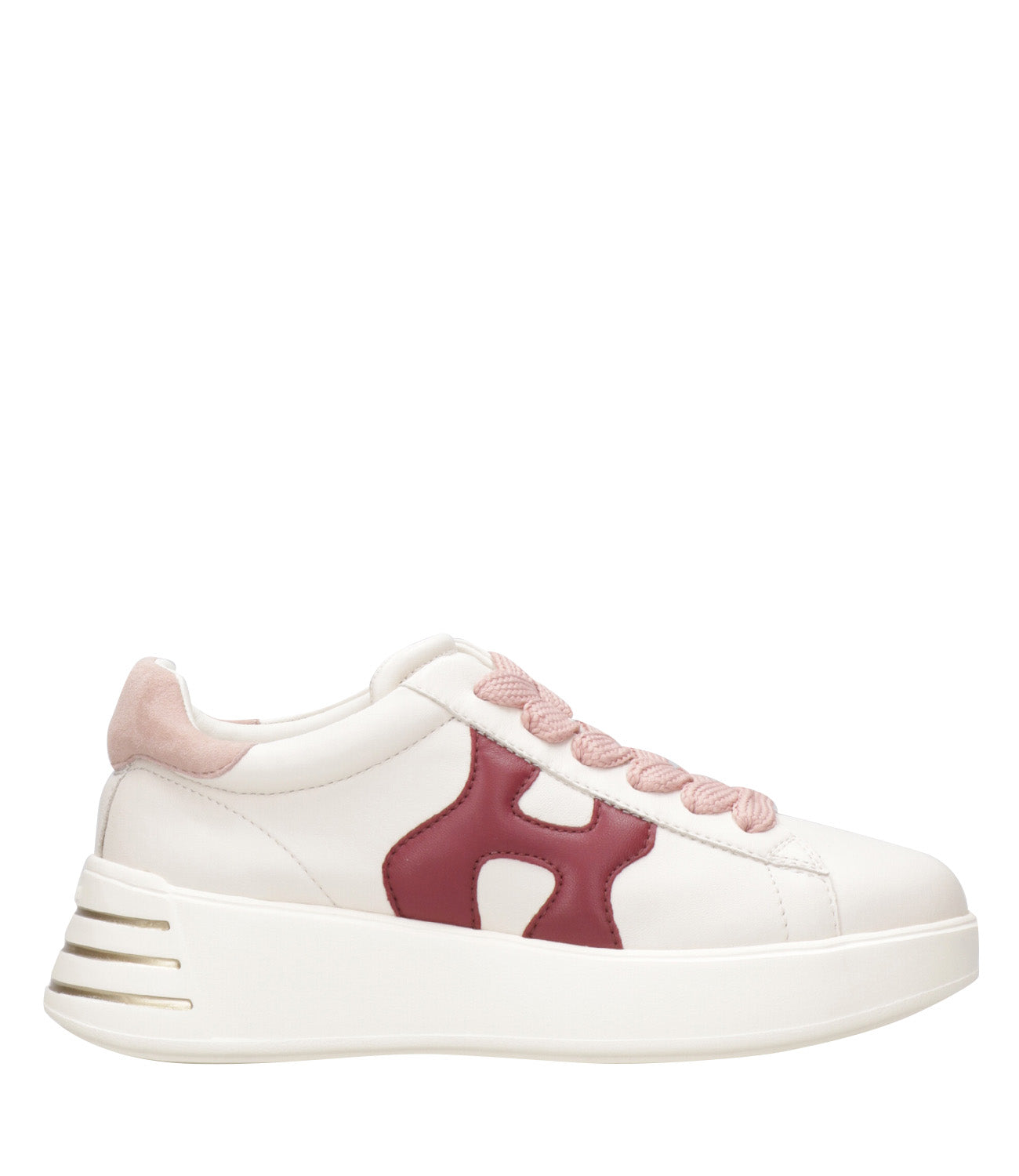 Hogan | Rebel Sneakers H564 Ivory and Pink