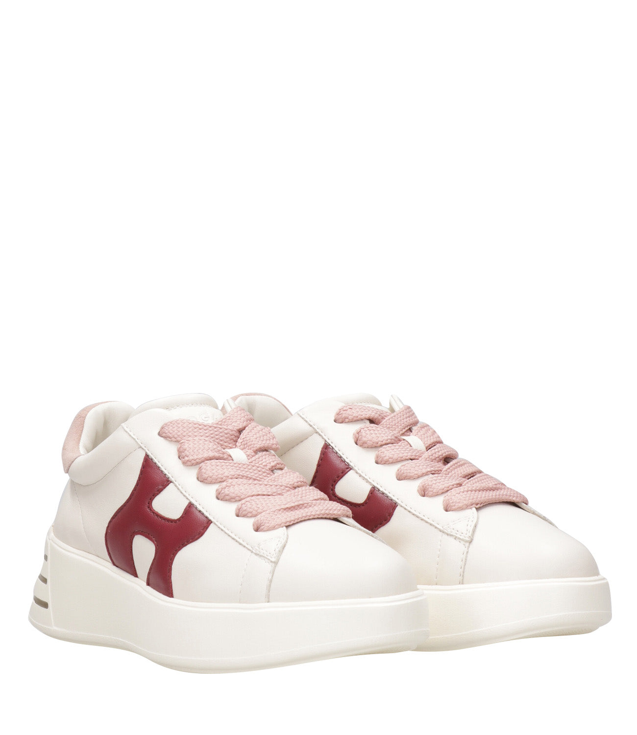 Hogan | Sneakers Rebel H564 Avorio e Rosa