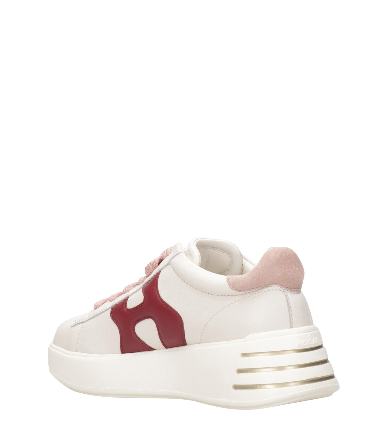 Hogan | Sneakers Rebel H564 Avorio e Rosa