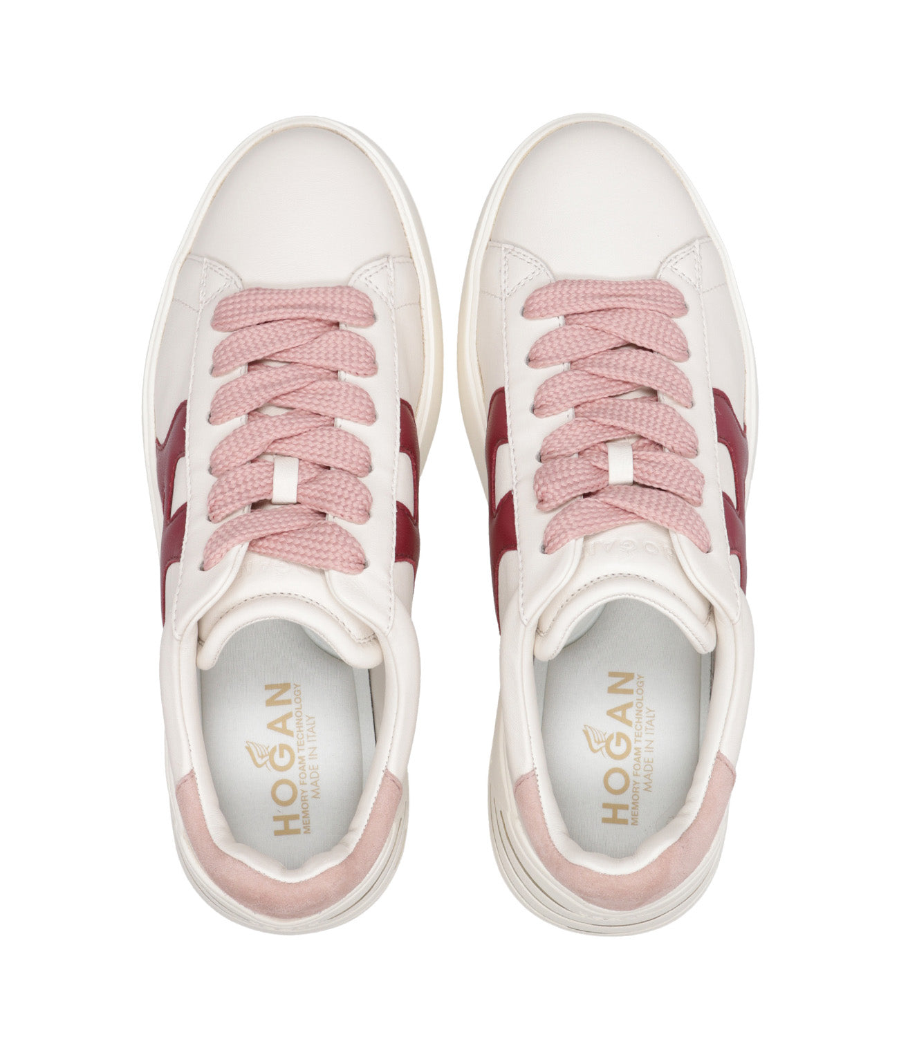 Hogan | Sneakers Rebel H564 Avorio e Rosa