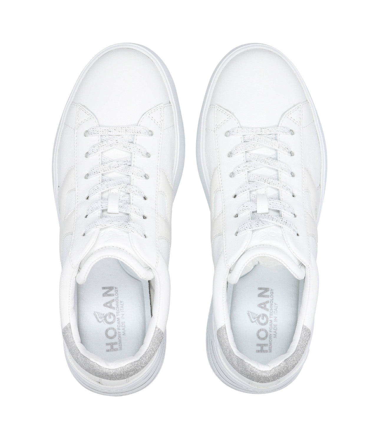 Hogan | Sneakers Rebel H564 Bianco ed Argento