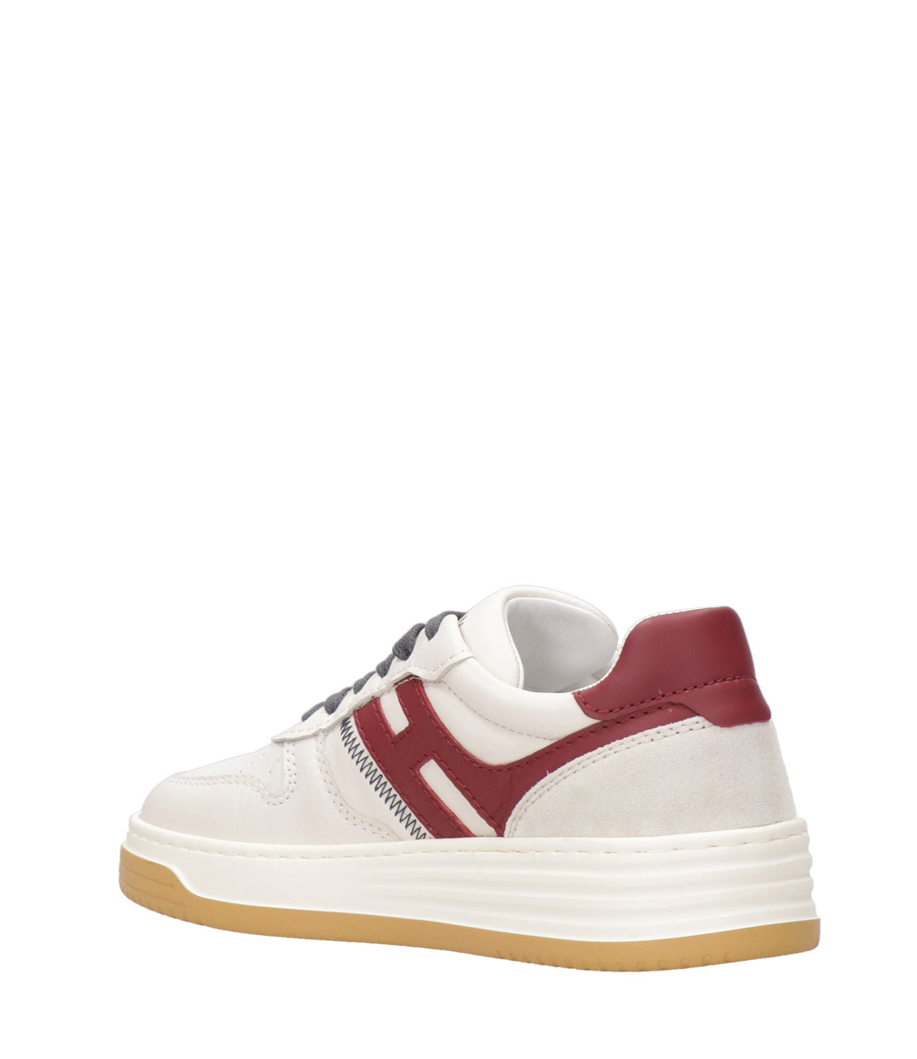 Hogan | Sneakers H630 Lace-up Milk and Red