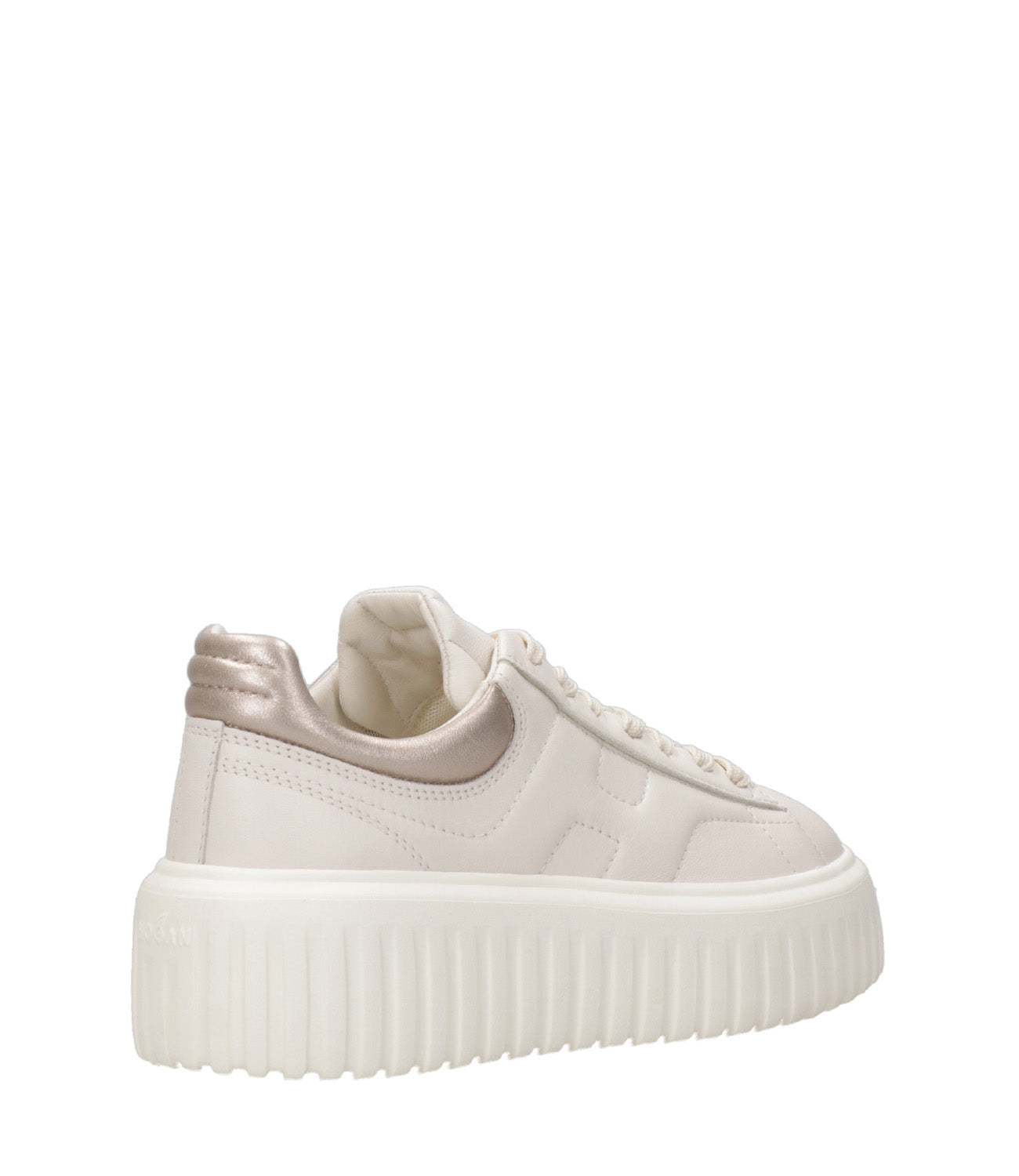 Hogan | Sneakers H-Stripes Allacciato Cipria e Toffie