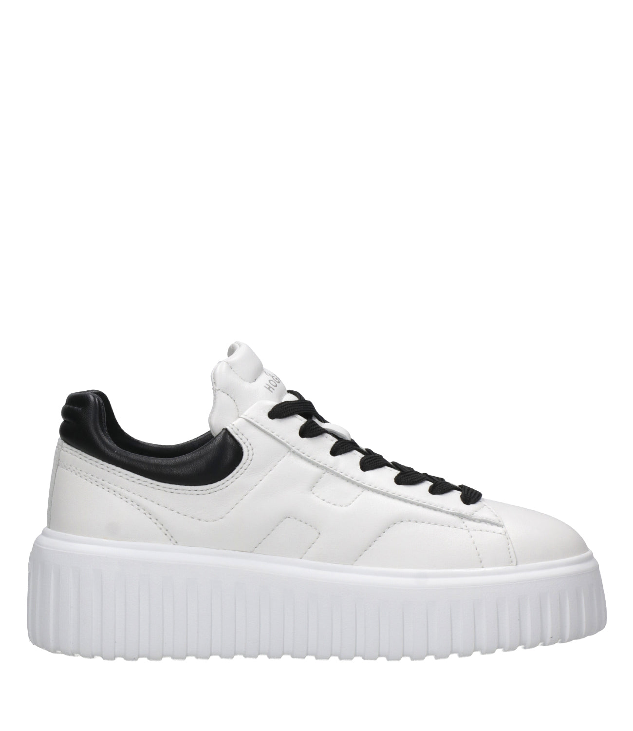 Hogan | Sneakers H-Stripes Allacciato Bianco e Nero