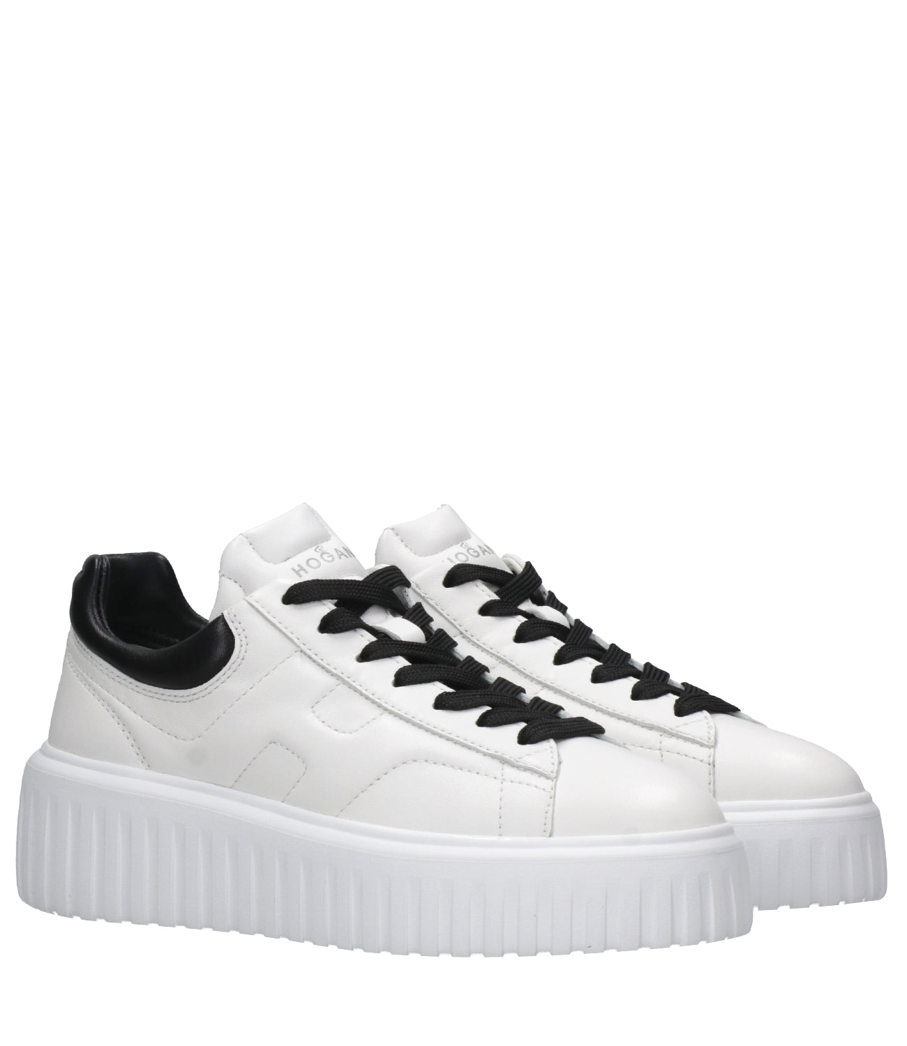 Hogan | Sneakers H-Stripes Allacciato Bianco e Nero