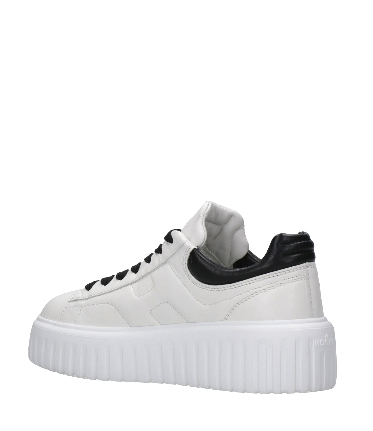 Hogan | Sneakers H-Stripes Allacciato Bianco e Nero