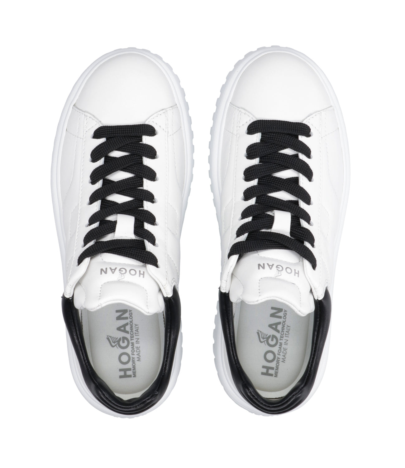 Hogan | Sneakers H-Stripes Allacciato Bianco e Nero