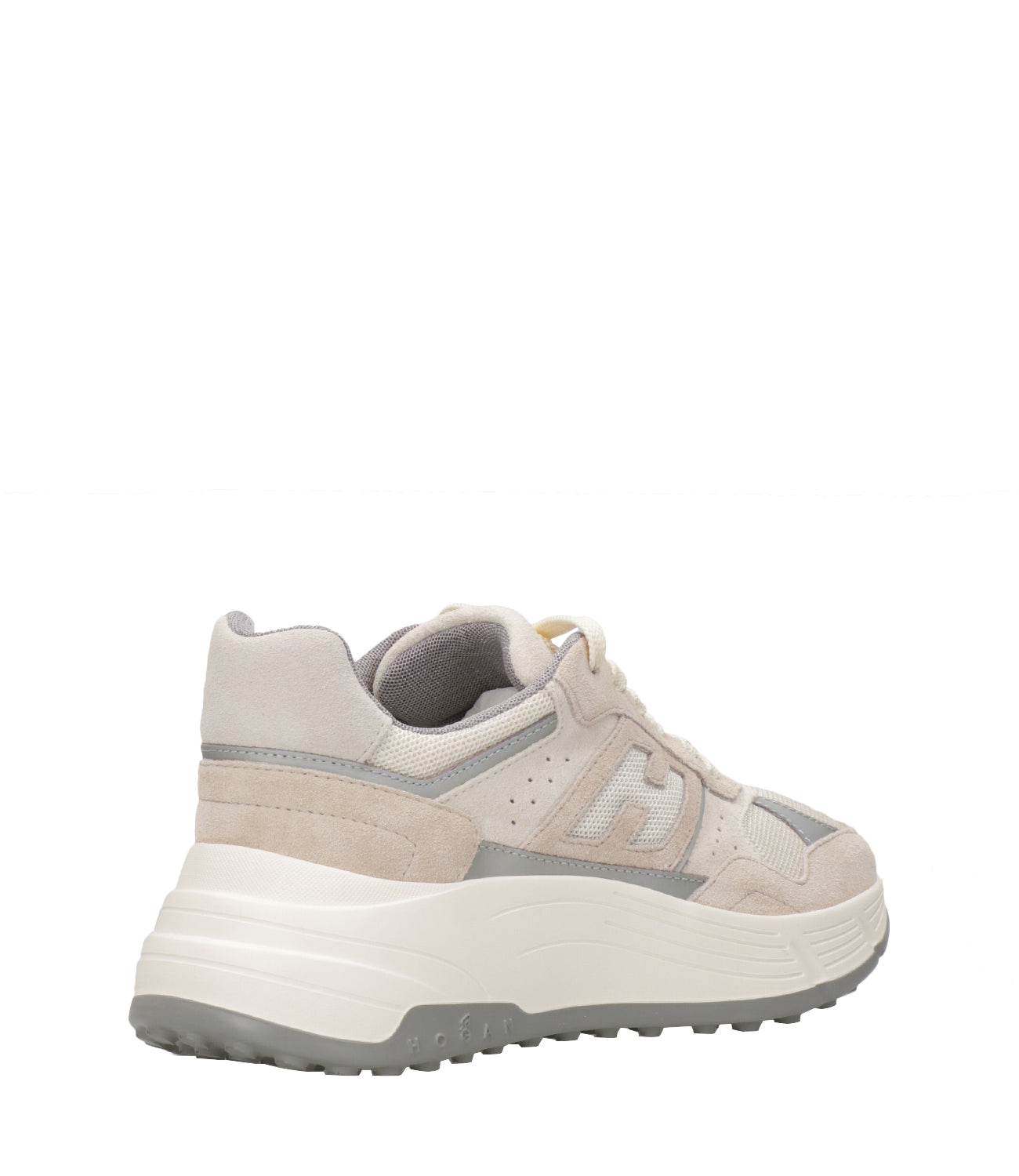 Hogan | Sneakers H669 Allacciato H Beige e Grigio