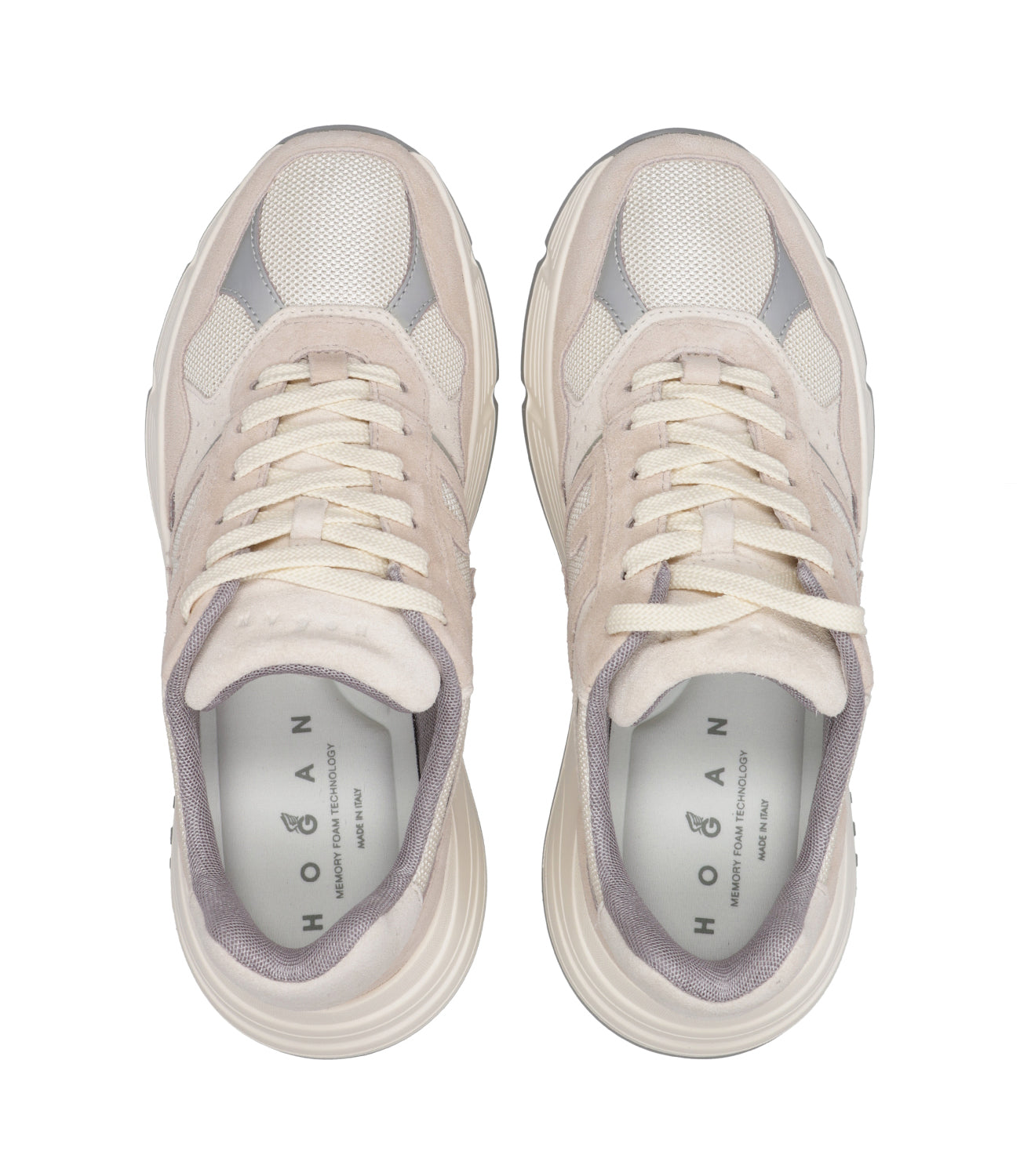 Hogan | Sneakers H669 Allacciato H Beige e Grigio