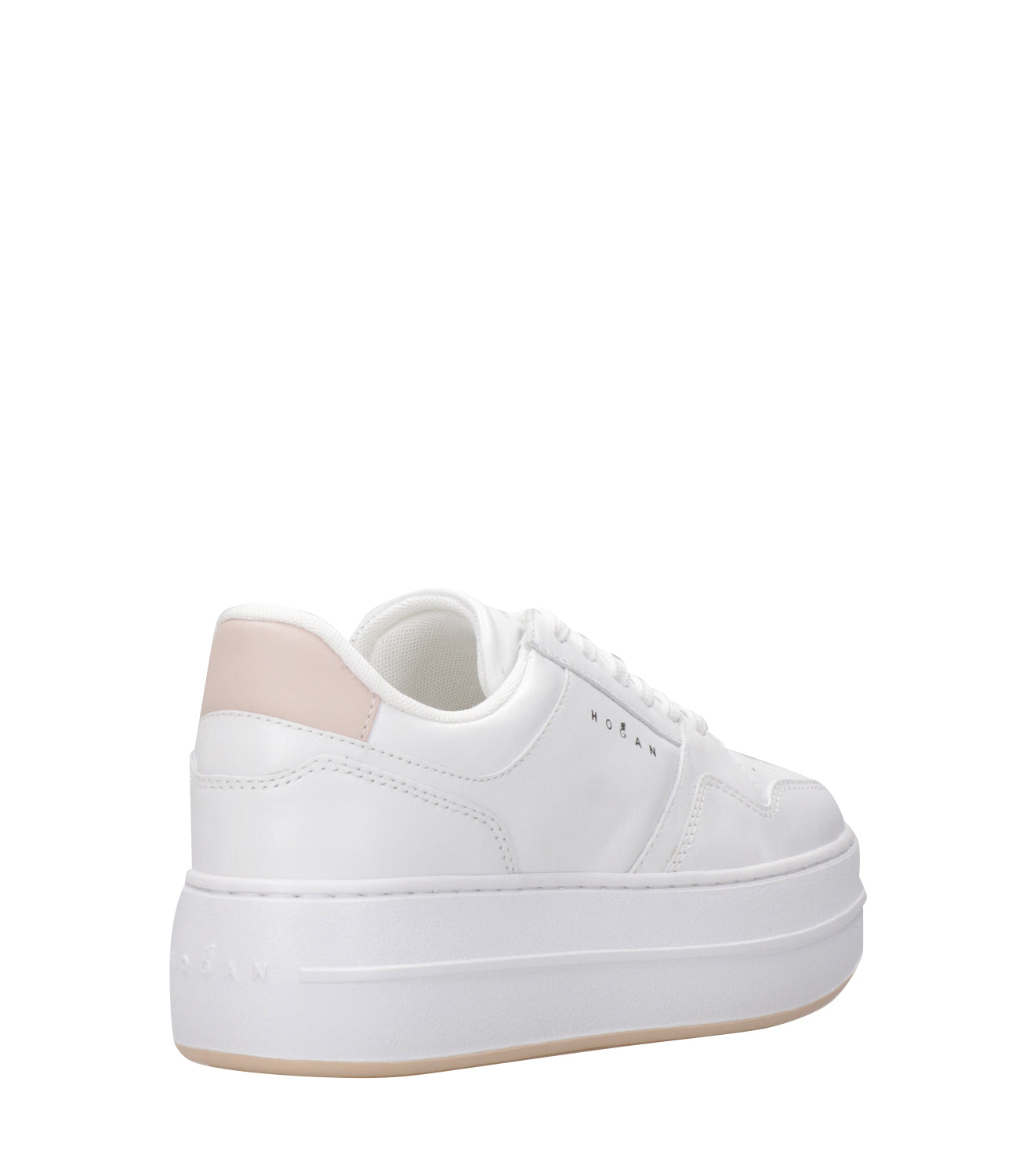 Hogan | Sneakers H670 Allacciata Bianca e Naturale