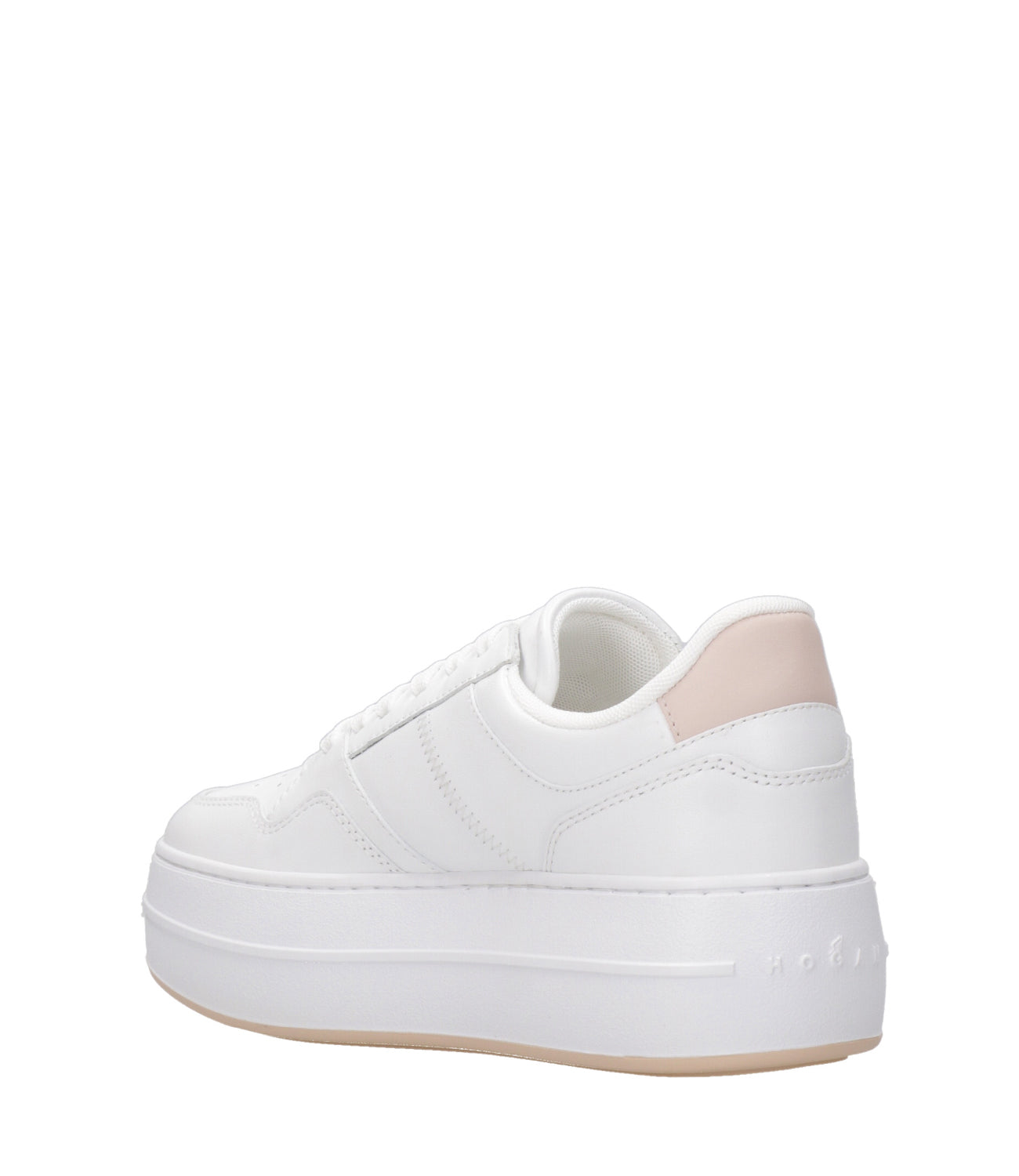 Hogan | Sneakers H670 Allacciata Bianca e Naturale