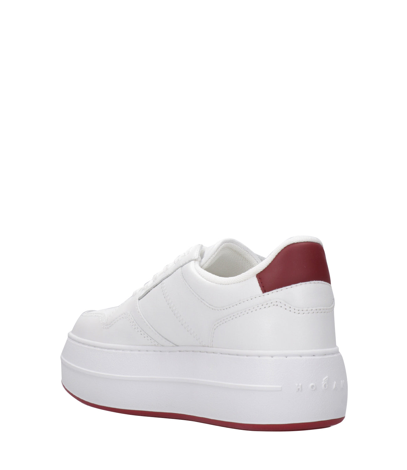 Hogan | Sneakers H670 Allacciata Bianca e Rosso