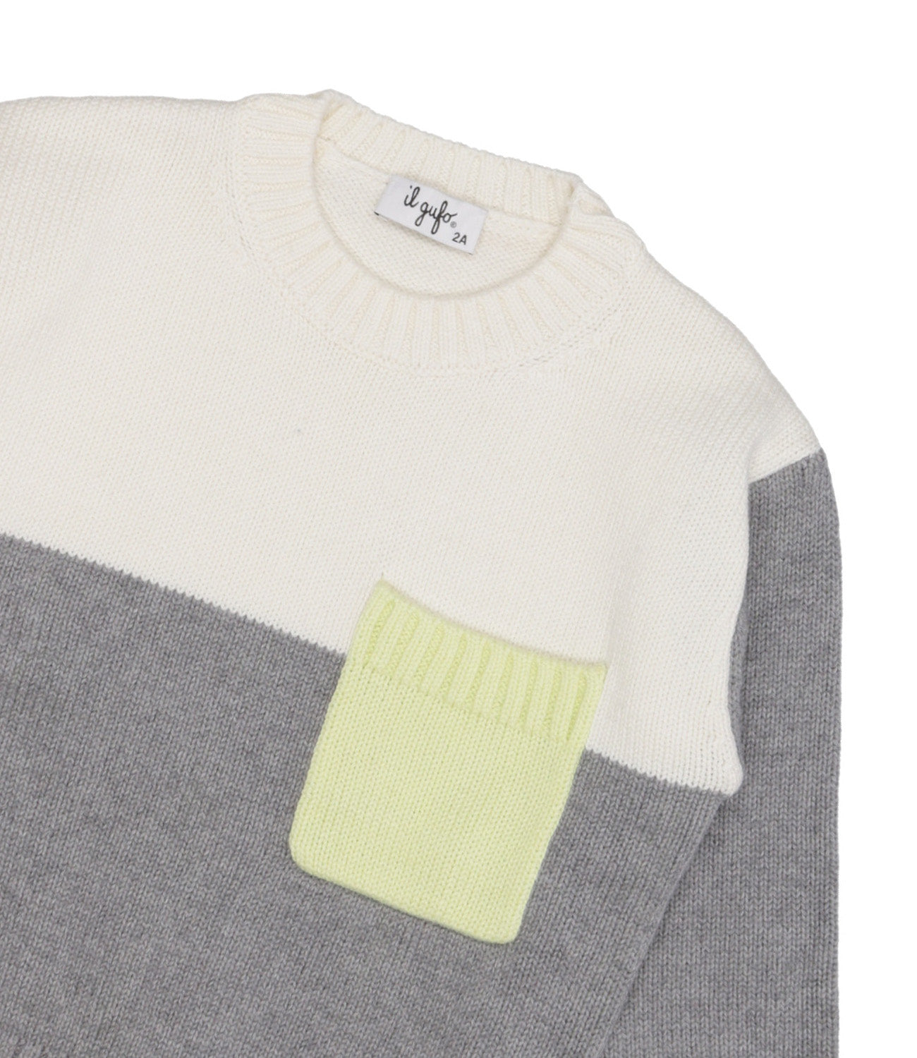 The Owl | Tricot Sweater Cream and Grey