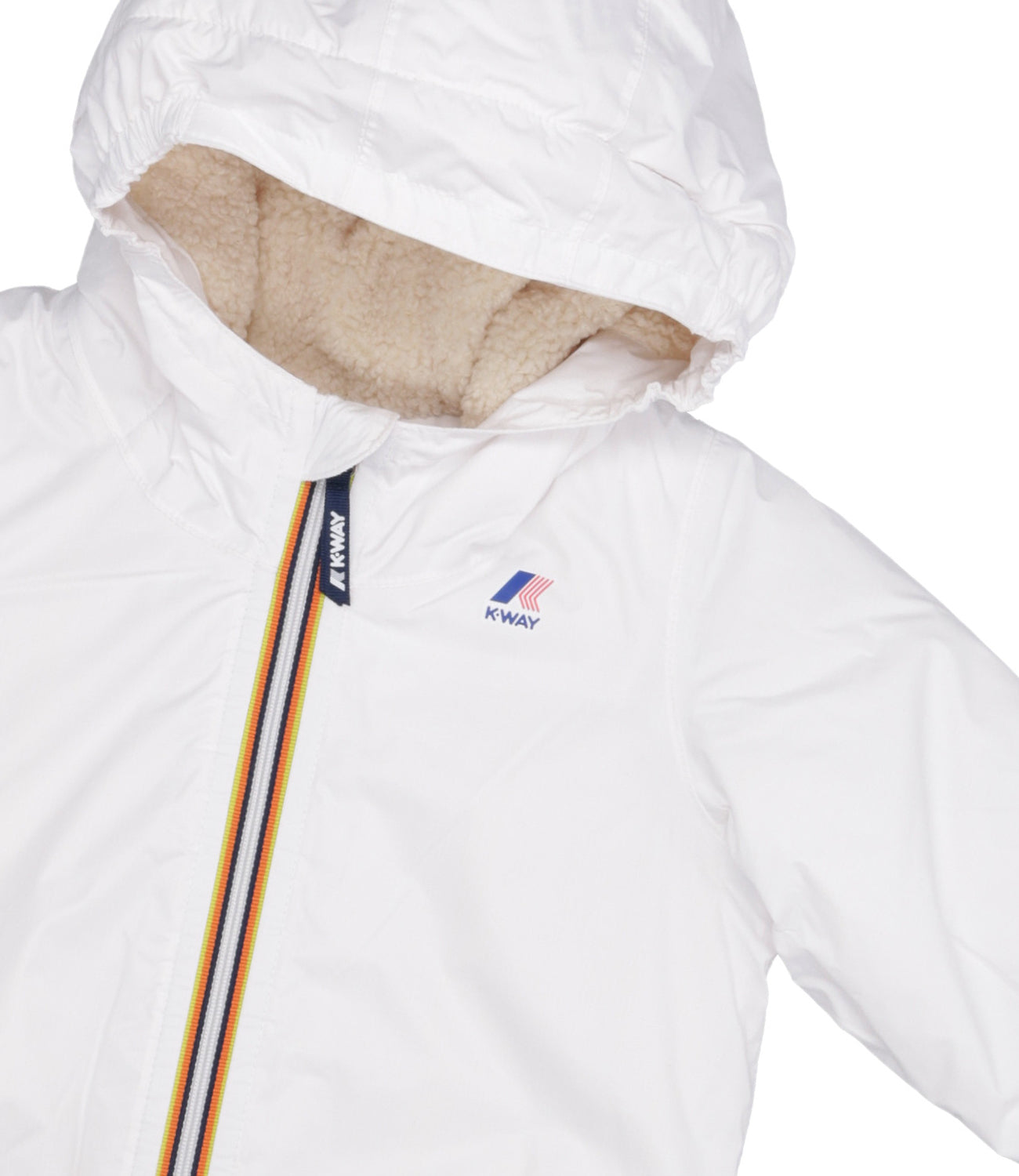 K-Way Kids | Jacket E. Le Vrai 3.0 Claudine Bear White and Ecru