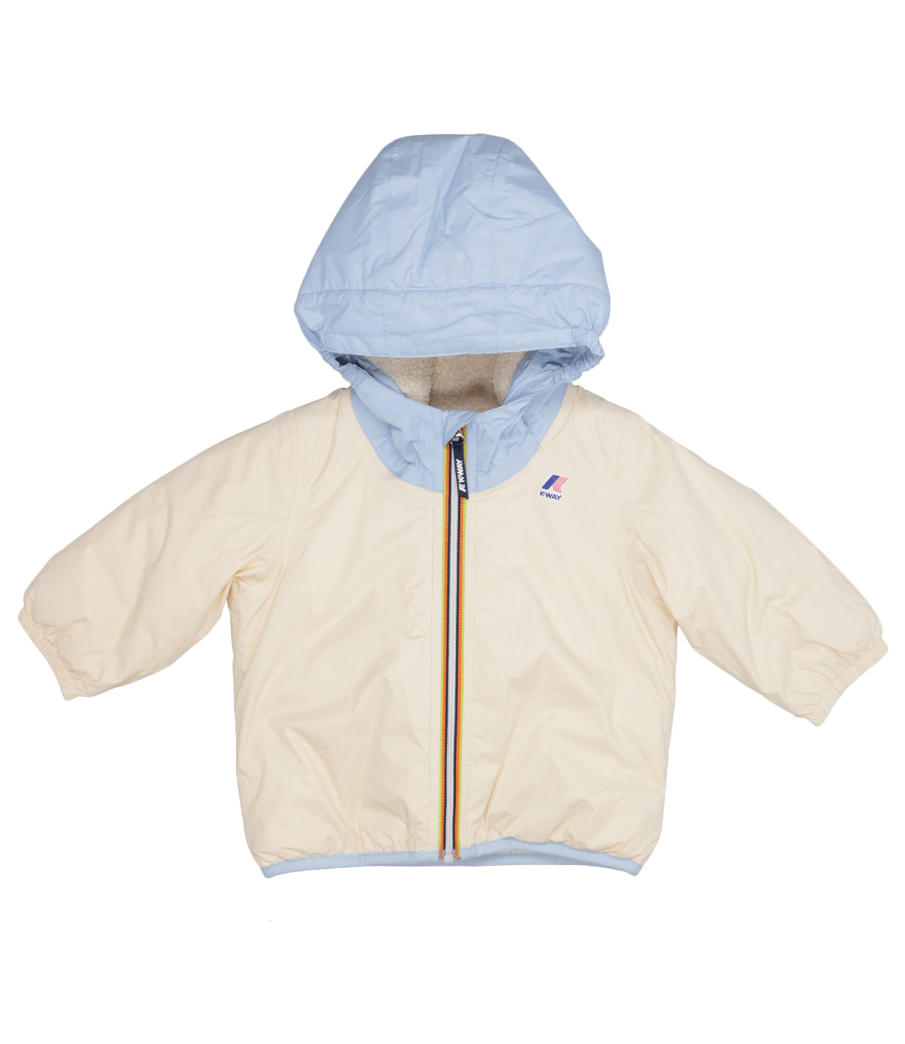 K-Way Kids | Le Vrai Claudine Orsetto Ecru and Celeste Jacket