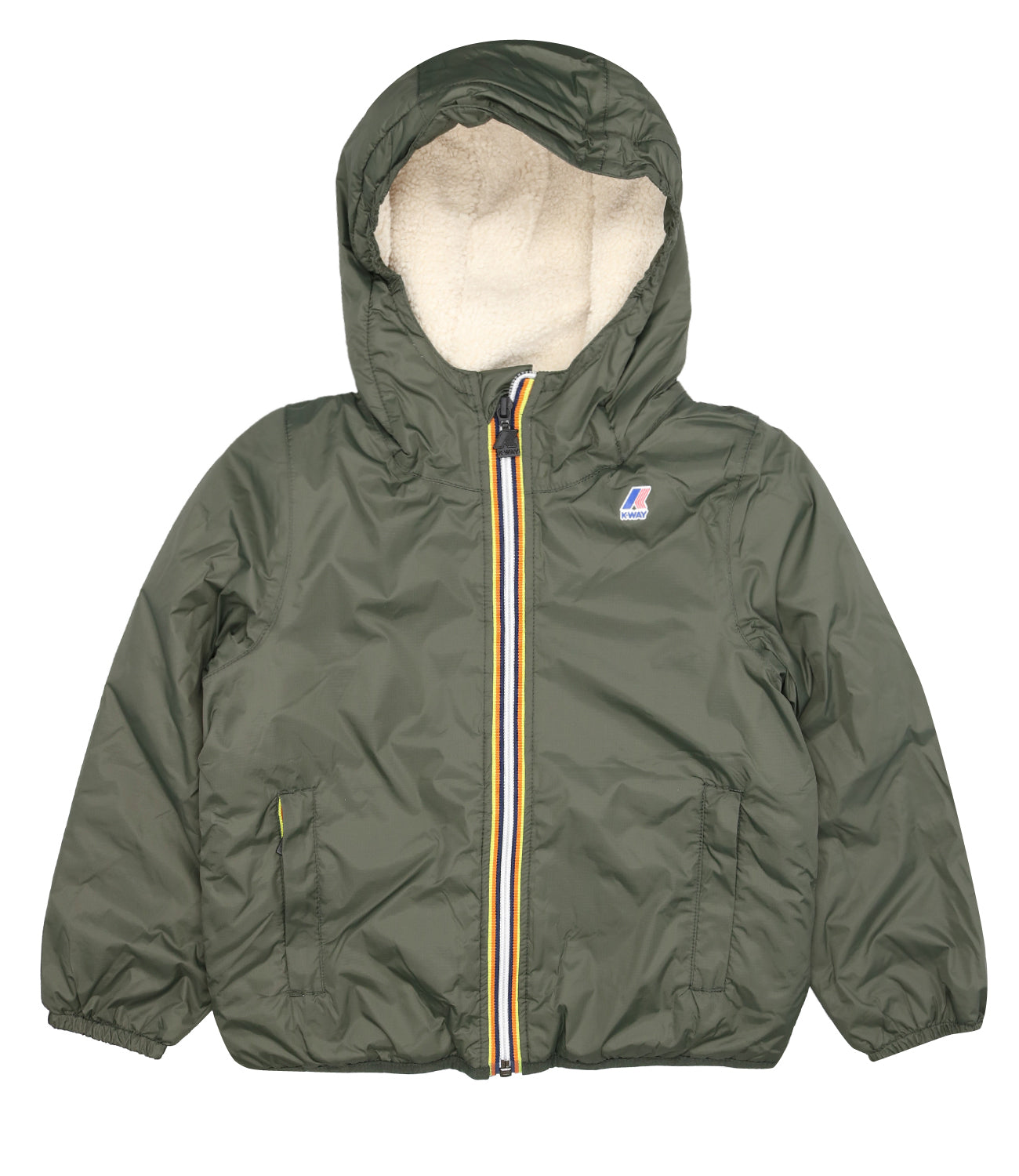 K-Way Kids | Jacket P. Le Vrai 3.0 Claude Bear Military Green and Beige