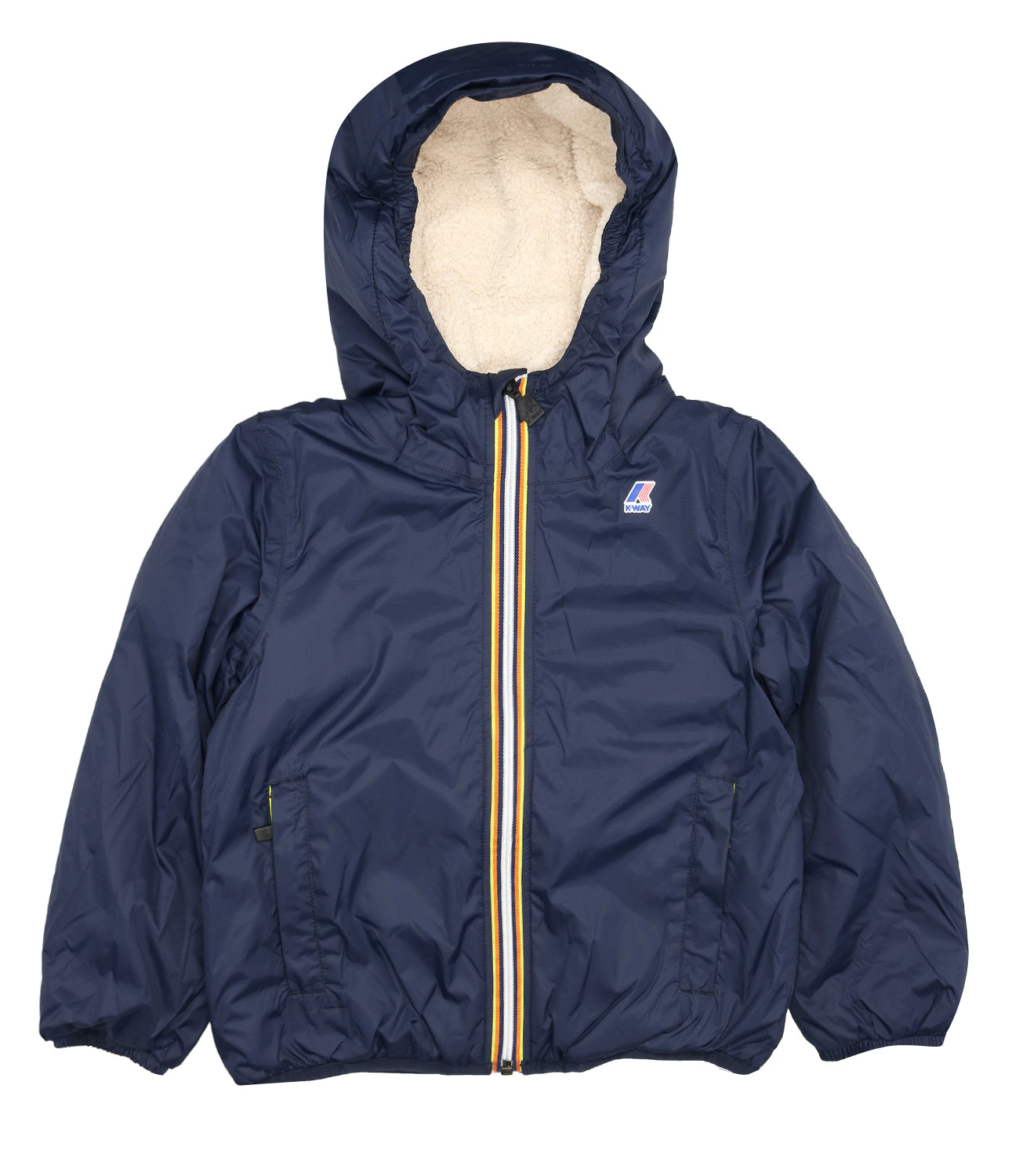 K-Way Kids | Jacket P. Le Vrai 3.0 Claude Bear Blue and Ecru