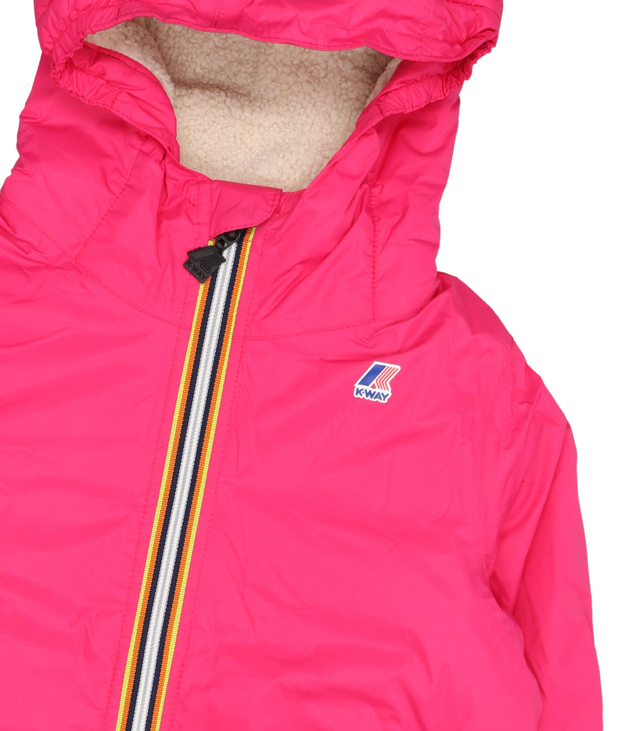 K-Way Kids | Jacket P. Le Vrai 3.0 Claude Bear Fuxia and Beige