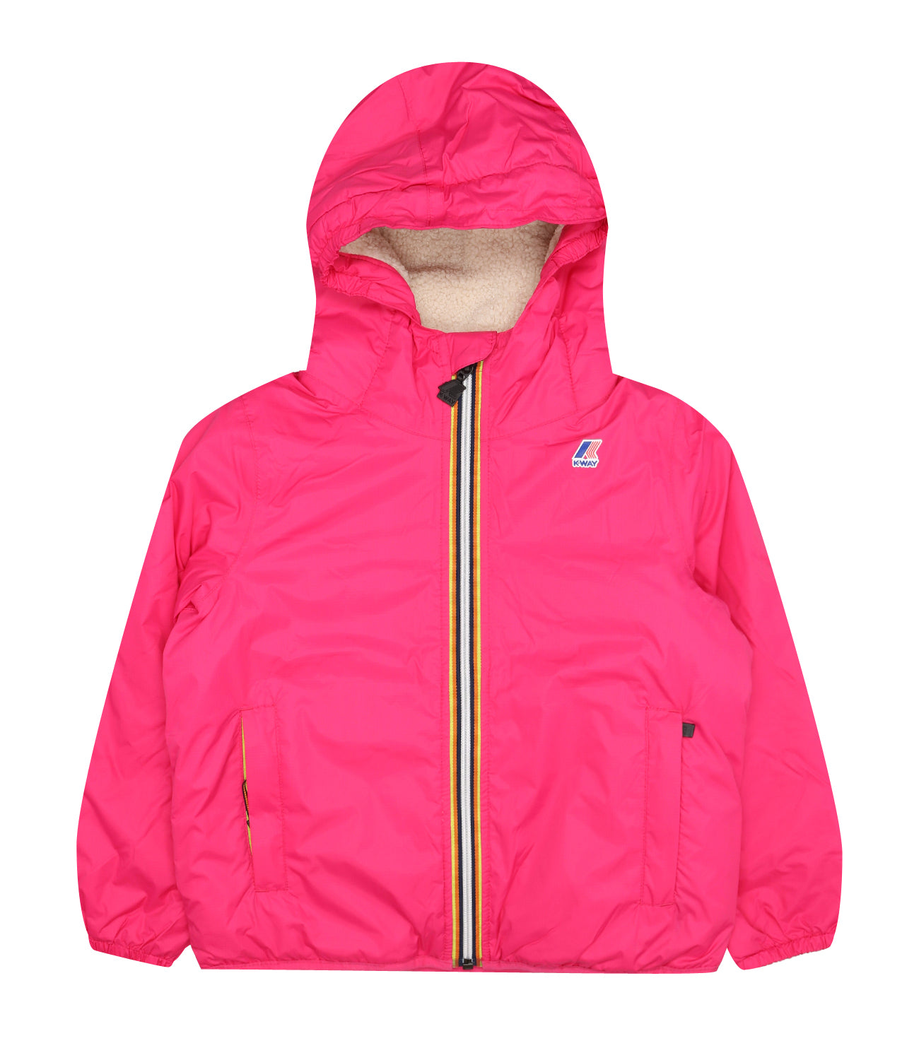 K-Way Kids | Jacket P. Le Vrai 3.0 Claude Bear Fuxia and Beige