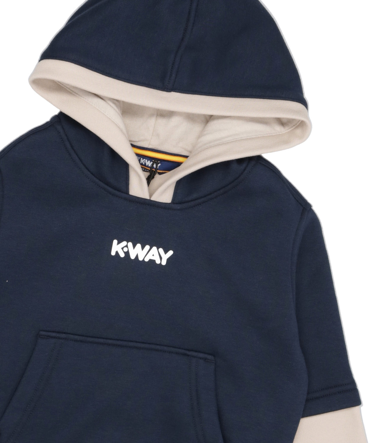 K-Way Kids | Sweatshirt P. Berniel Pc Lettering Blue and Beige