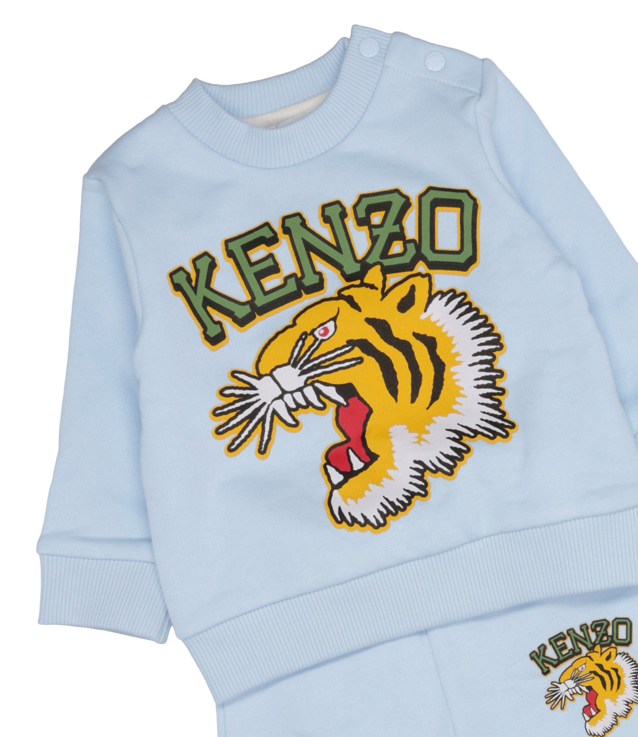 Kenzo Kids | Set Felpa e Pantalone Celeste