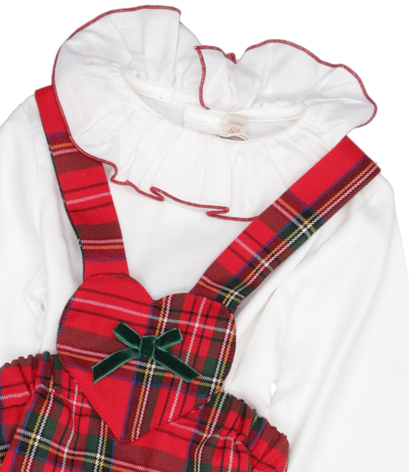 La Stupenderia | Red and White Sweater and Skirt Set