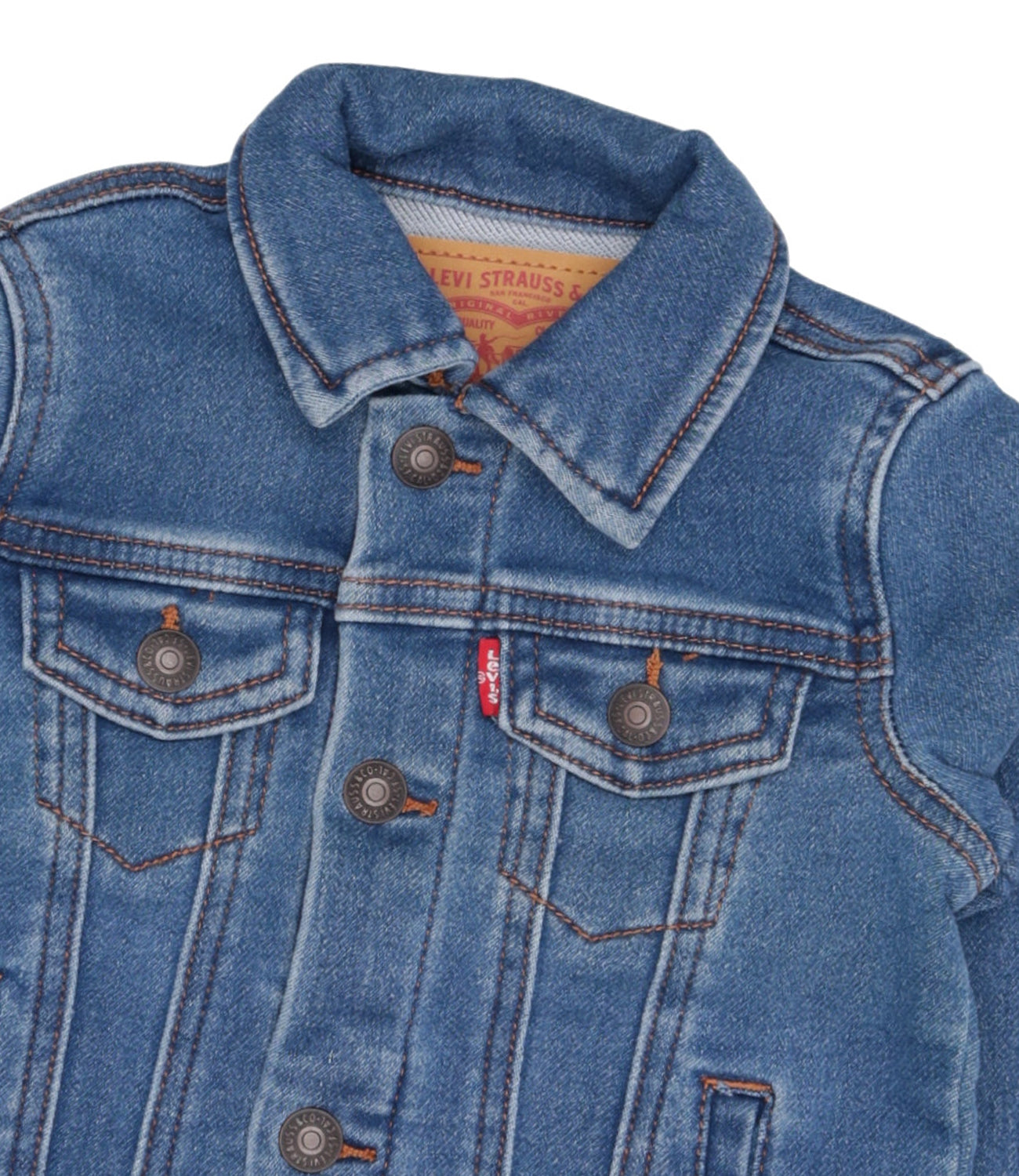 Levis Kids | Denim and White T-Shirt Jacket and Pants Set