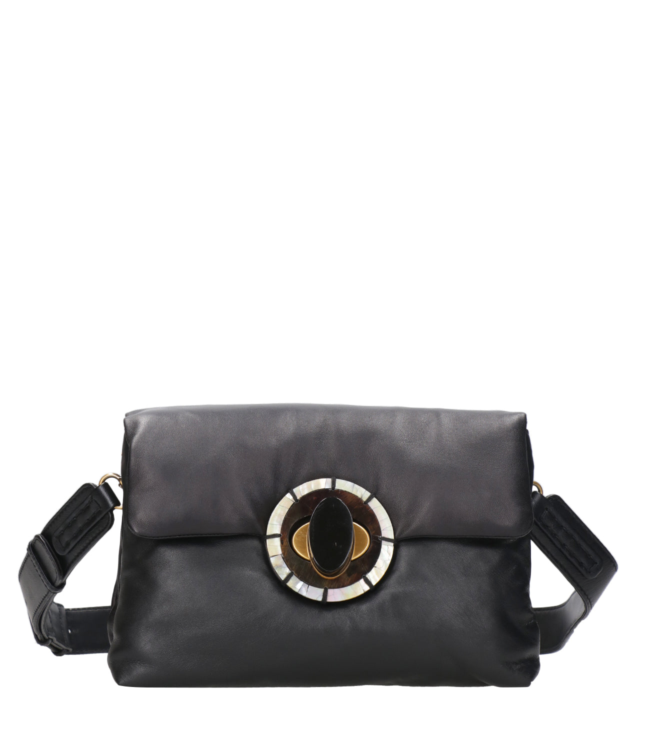 Maliparmi | Black Puffy Medium Bag