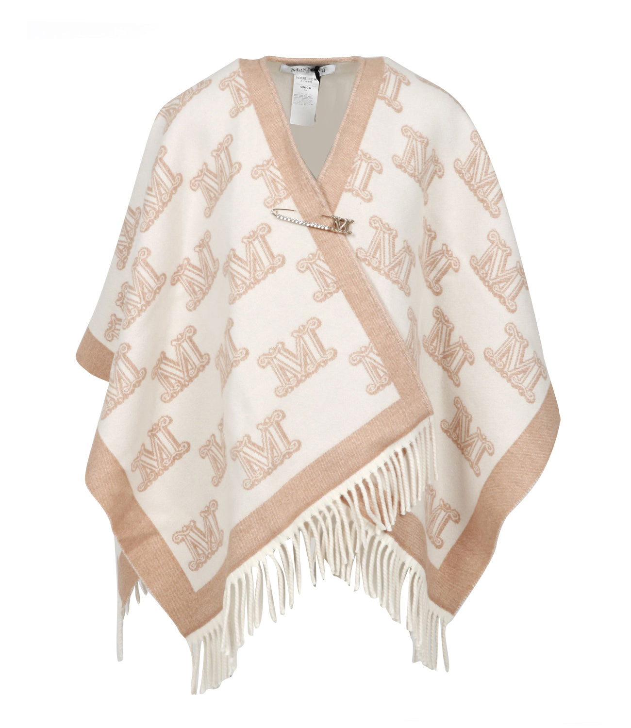 Max Mara | Poncho Frine Beige and Camel