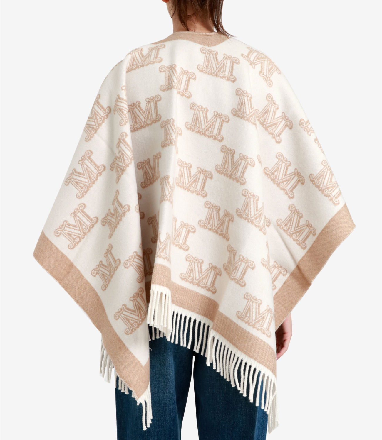 Max Mara | Poncho Frine Beige and Camel