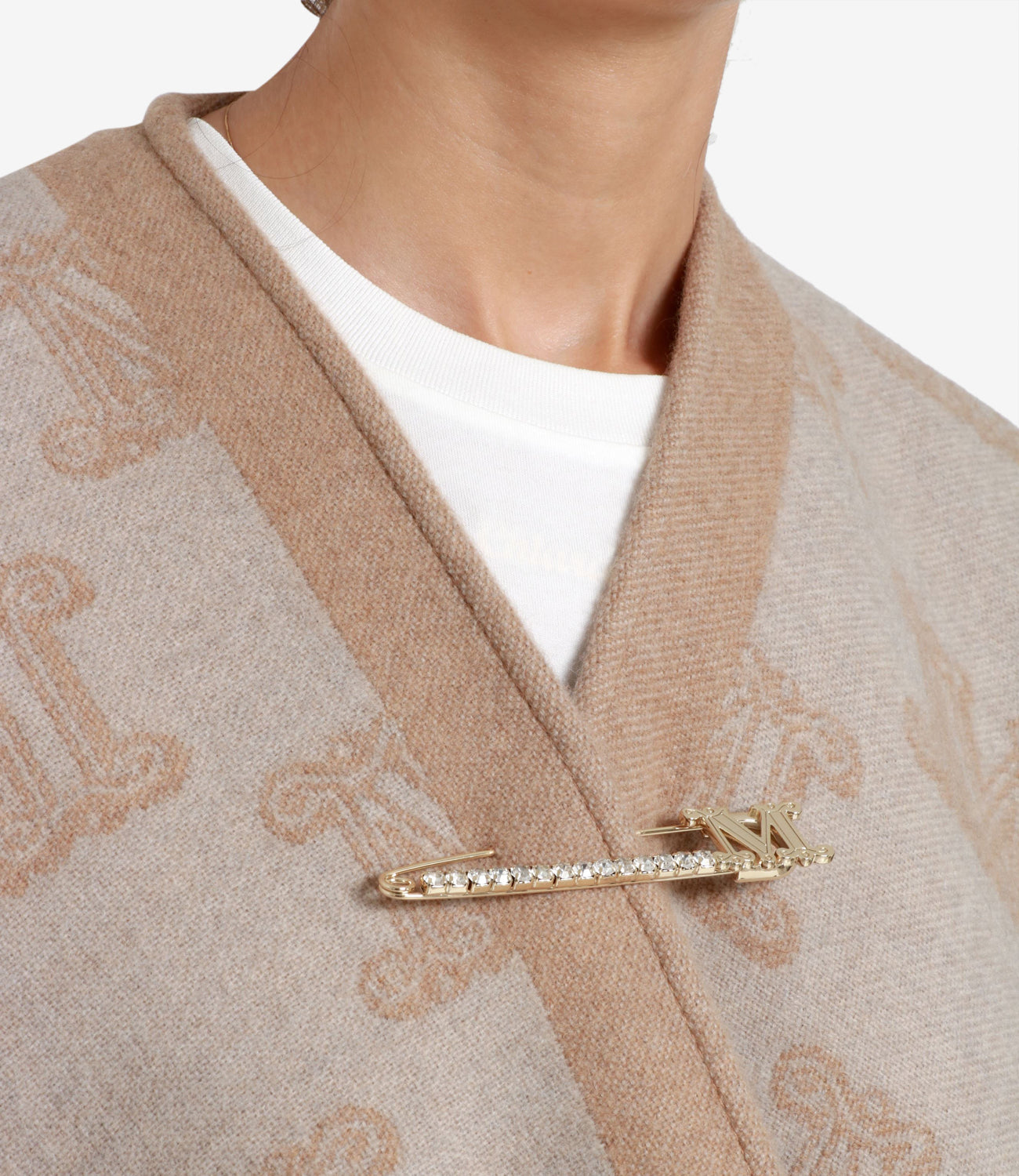 Max Mara | Poncho Frine Camel and Beige