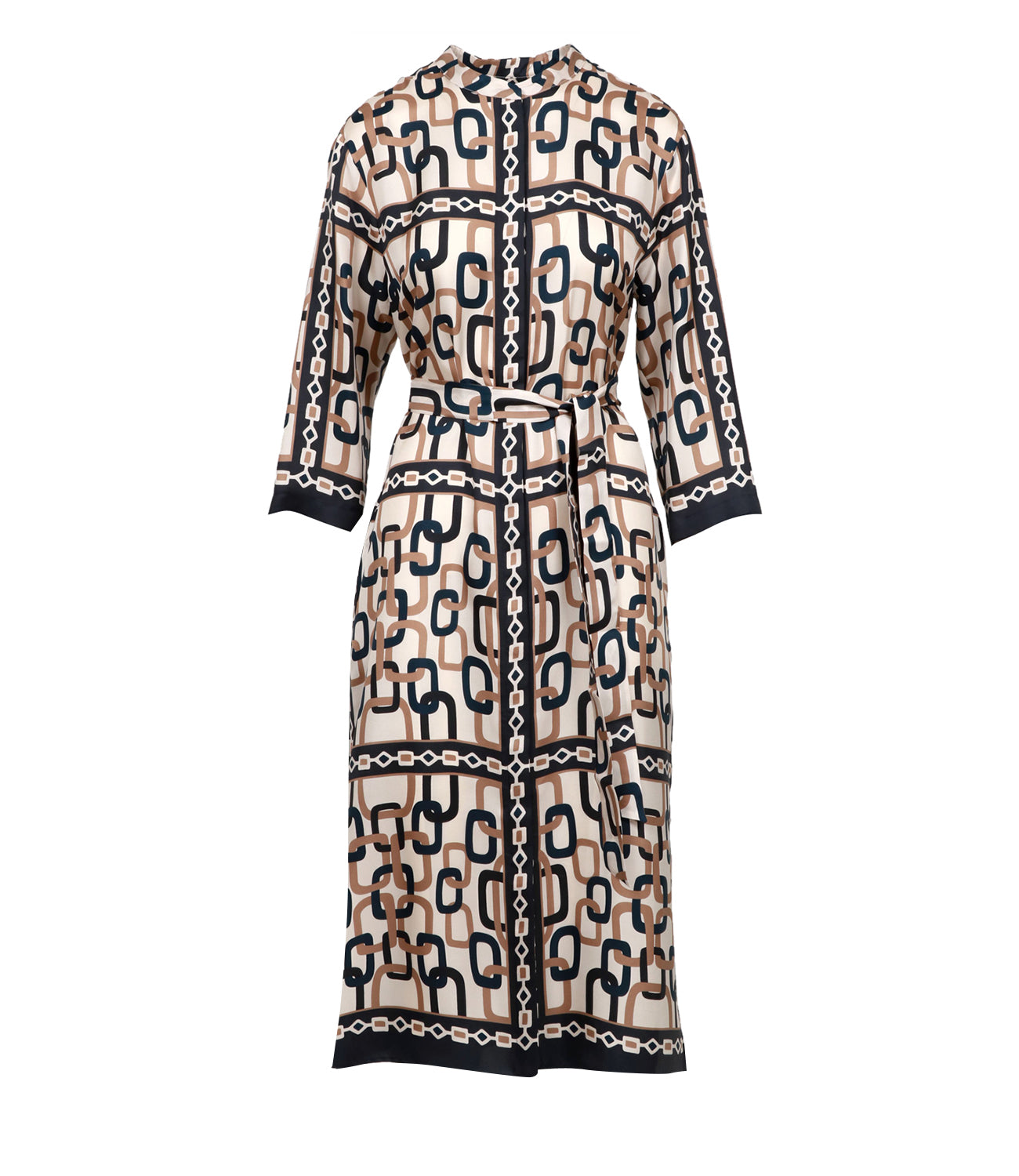 Max Mara Timeless | Falesia Beige and Blue Dress