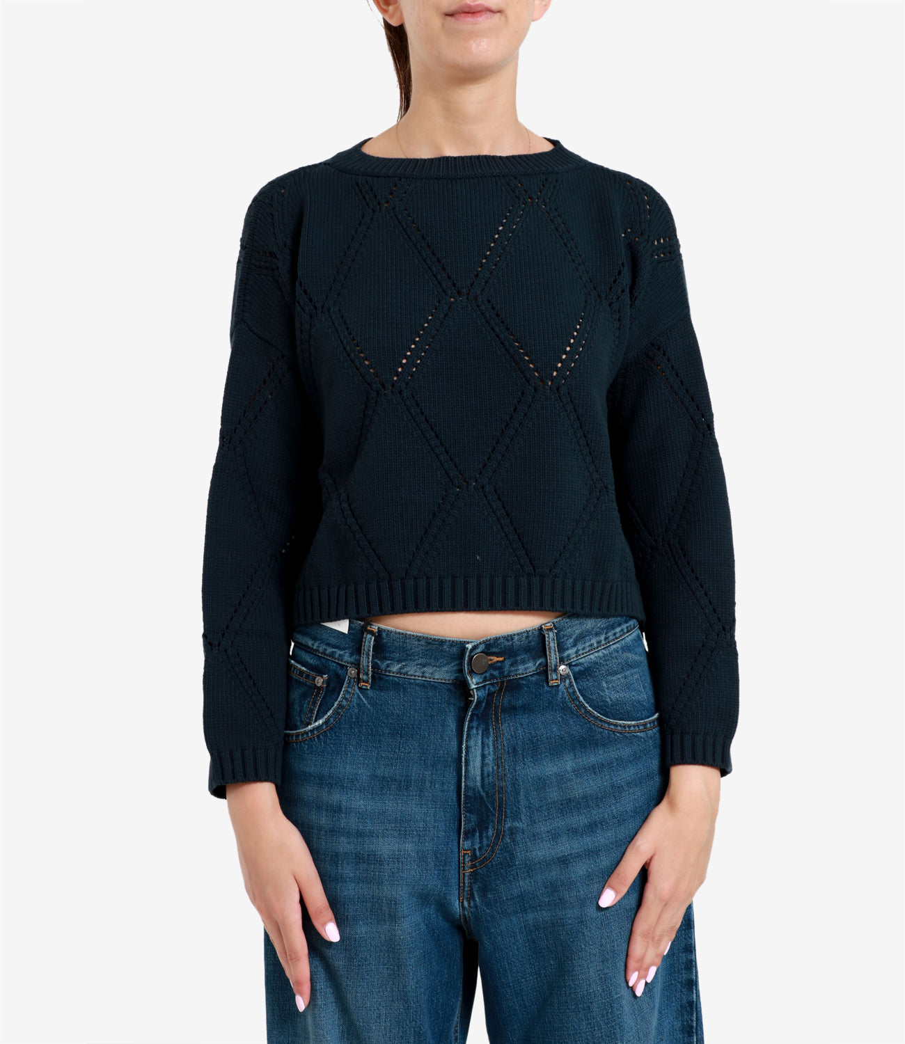 Max Mara Weekend | Maglia Abbozzi Blu navy