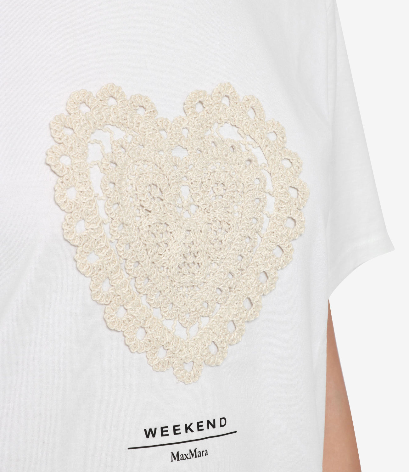 Max Mara Weekend | T-Shirt Barbano Bianco e Ecru