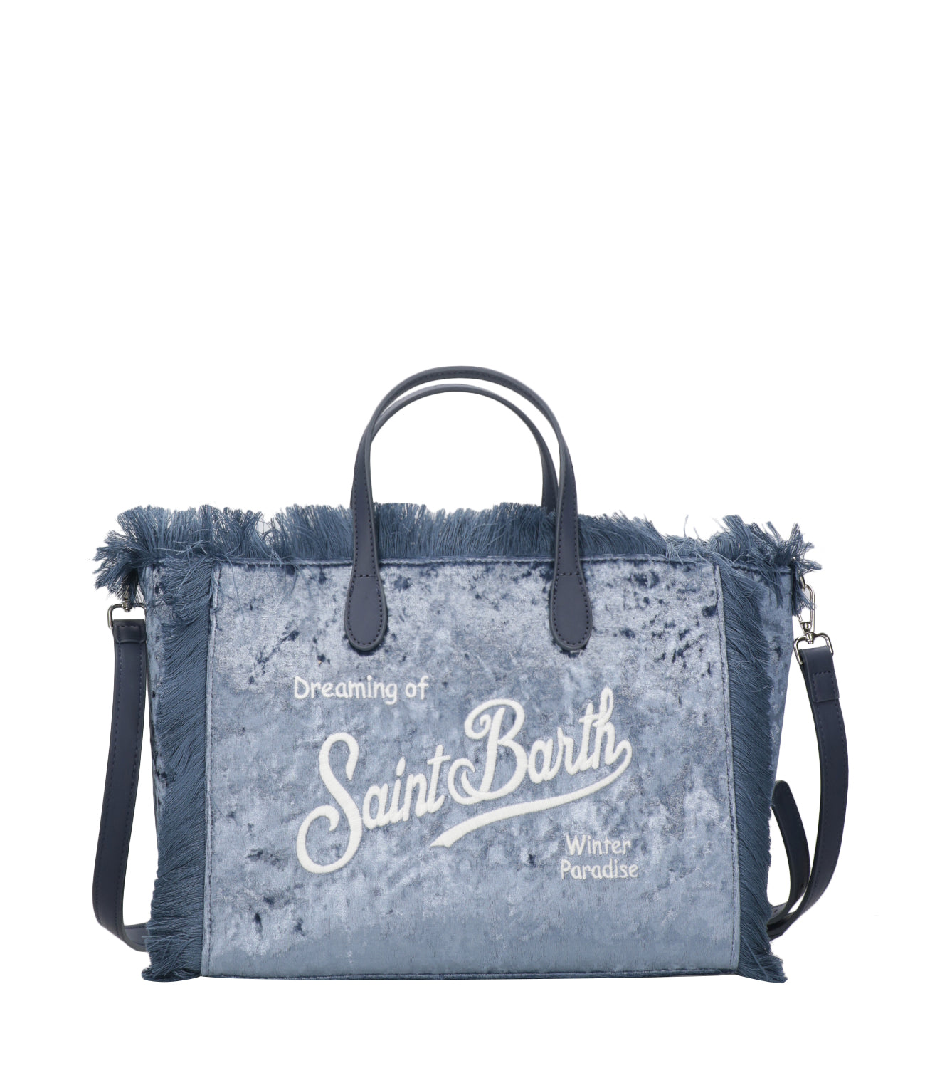 MC2 Saint Barth | Colette Bag Light Blue and White