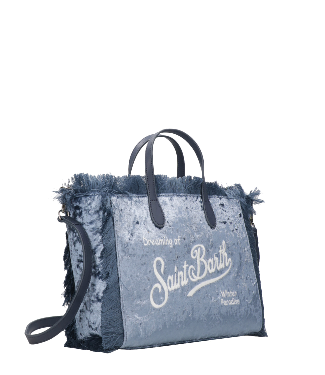 MC2 Saint Barth | Colette Bag Light Blue and White