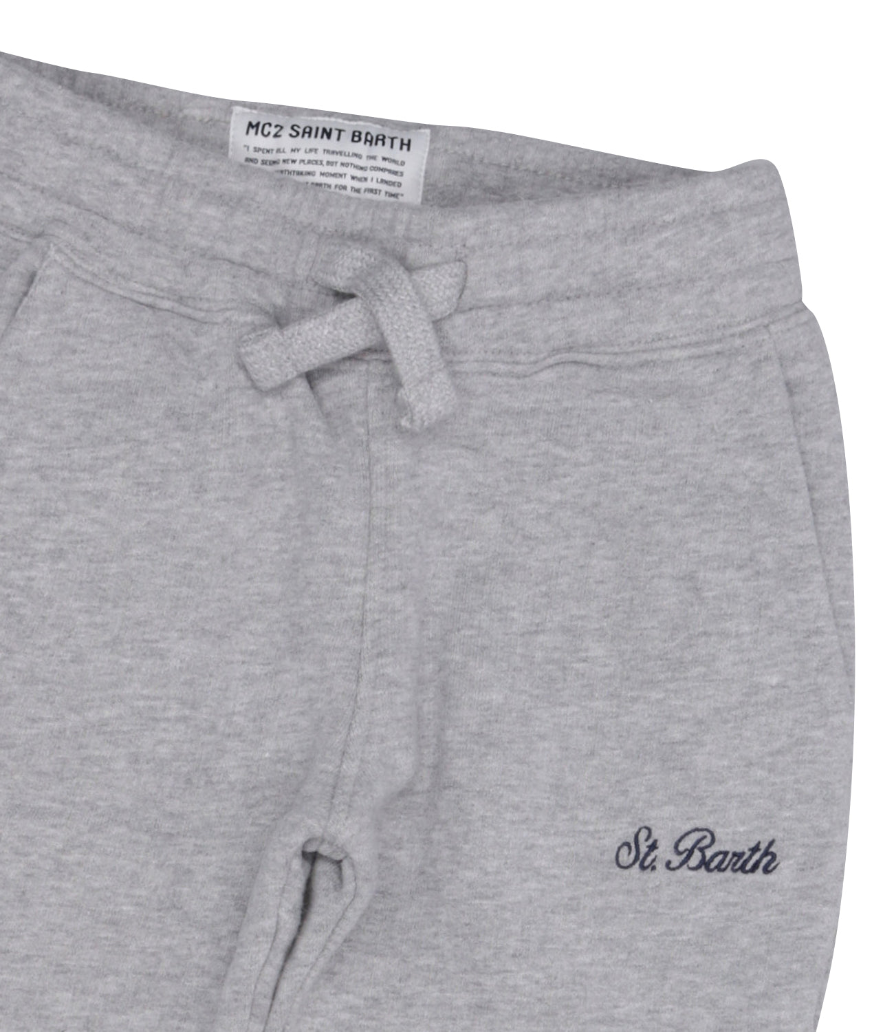 MC2 Saint Barth Kids | Bolt Grey Sport Pants