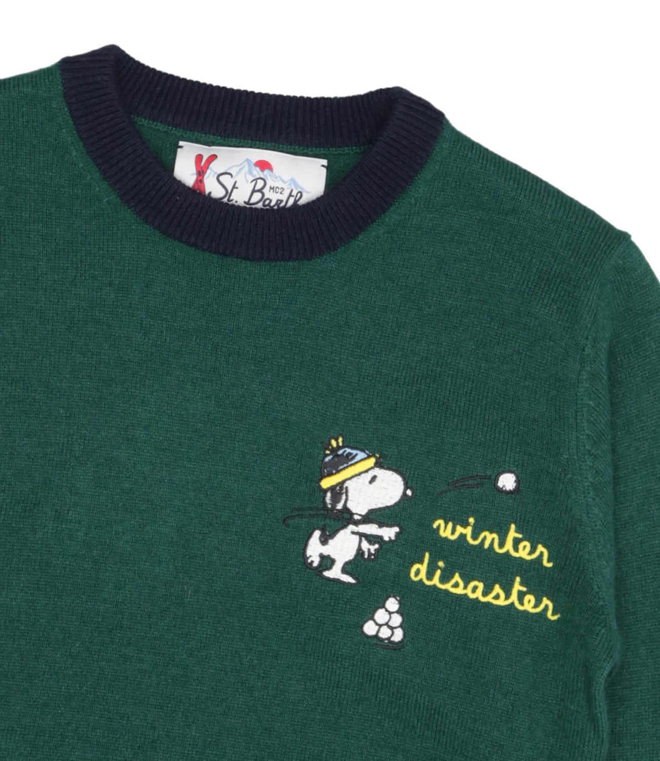 MC2 Saint Barth Kids | Douglas Light Dark Green Jersey