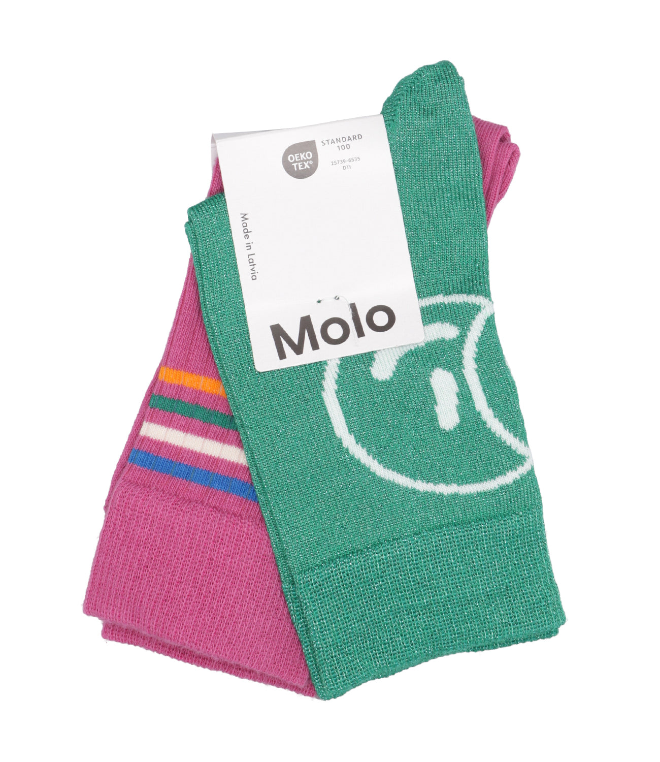 Molo | Calzini Nomi Rosa e Verde