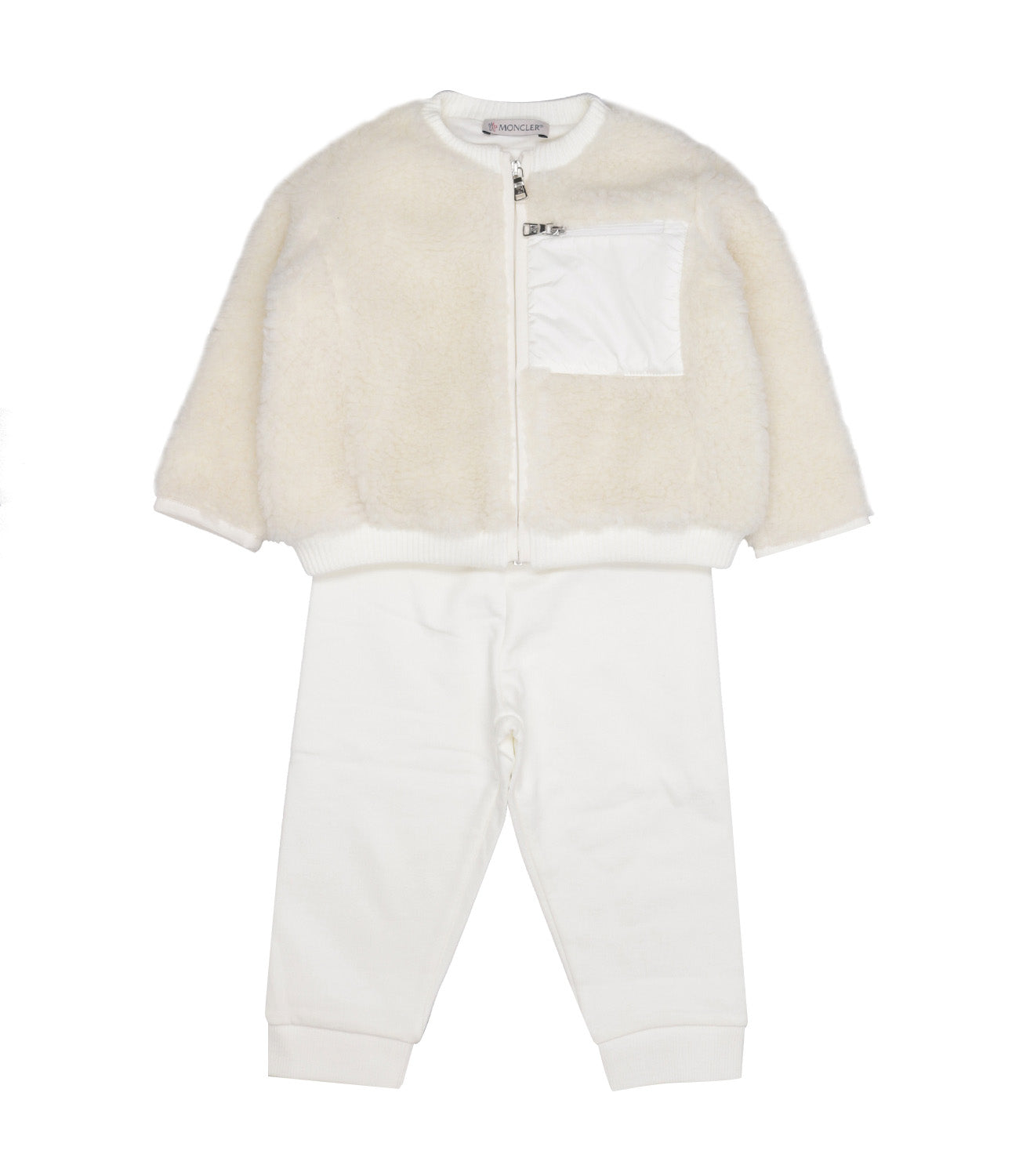 Moncler Junior | Set Maglia e Pantalone Knitwear Panna