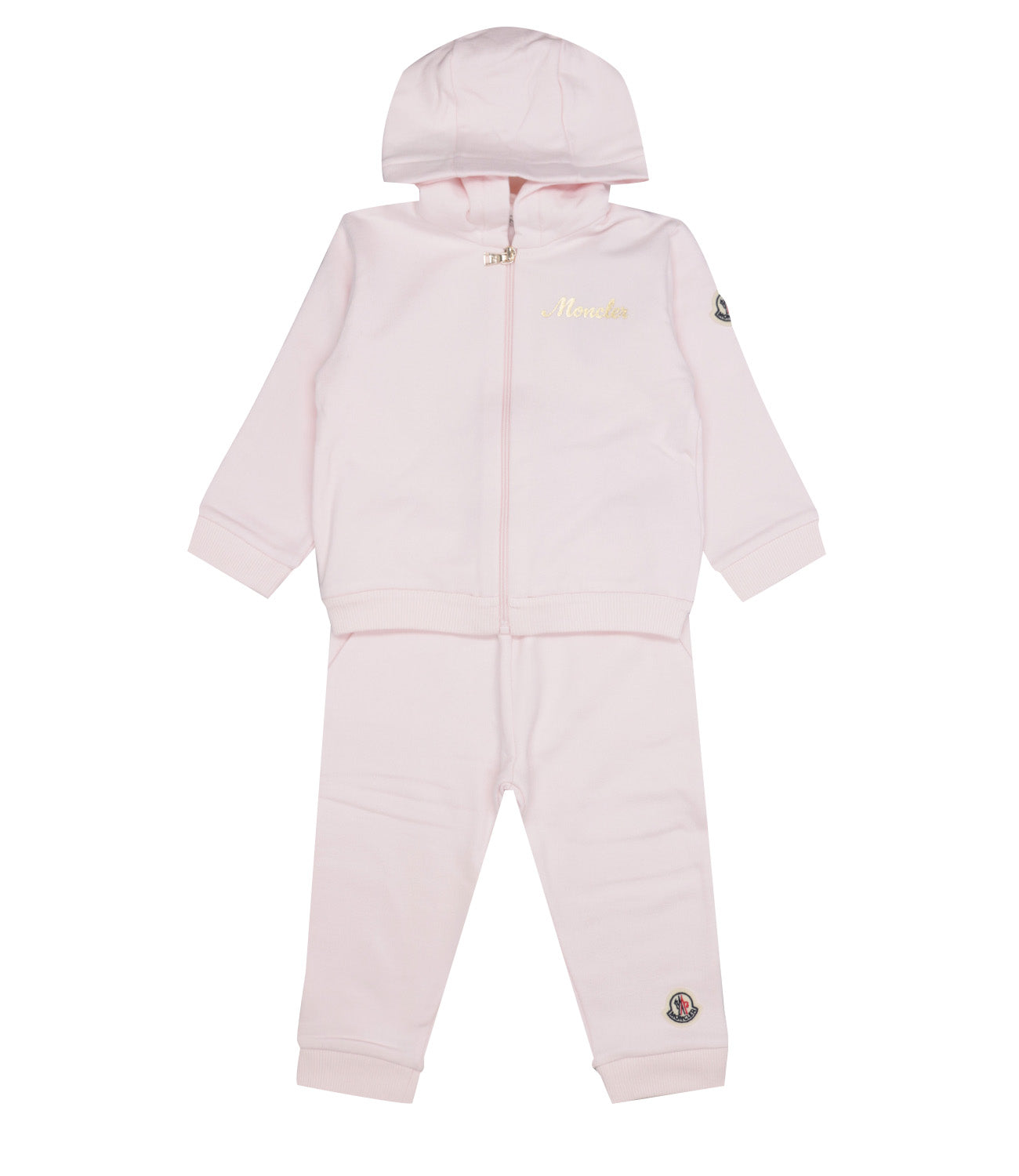 Moncler Junior | Light Pink Knitwear Sweater and Pant Set