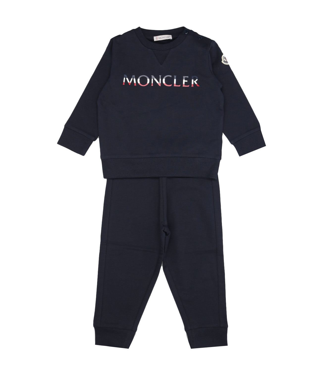 Moncler Junior | Dark Blue Knitwear Sweater and Pant Set