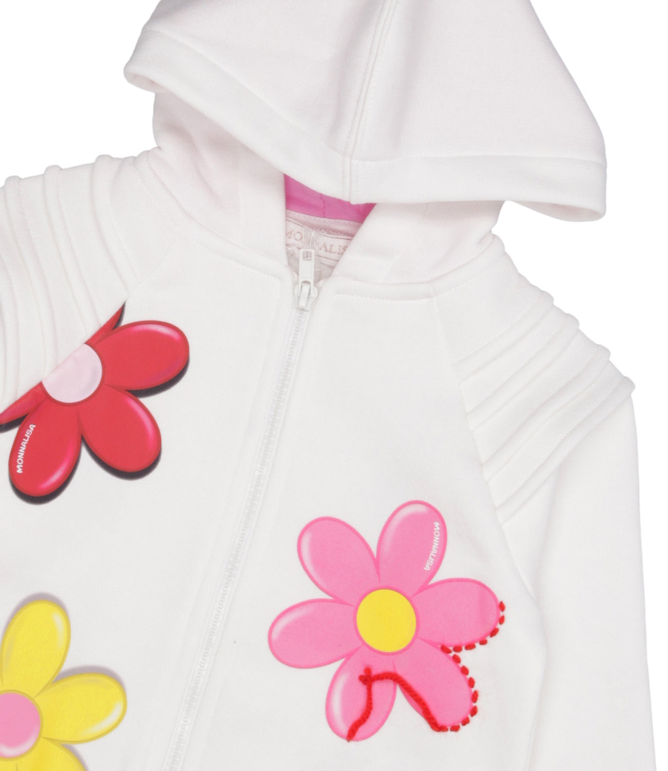 Monnalisa | Sweatshirt White Pink and Yellow