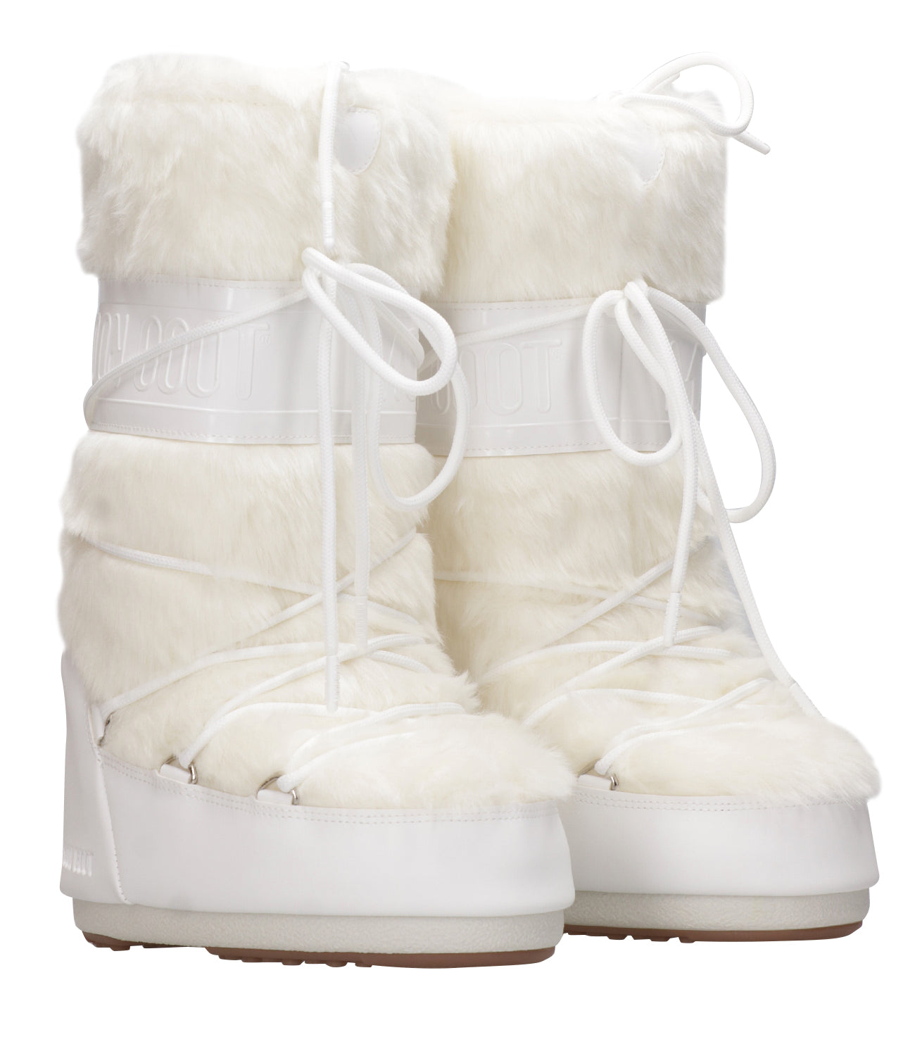 Moon Boot | Stivale MB Icon Faux Fur Bianco Ottico