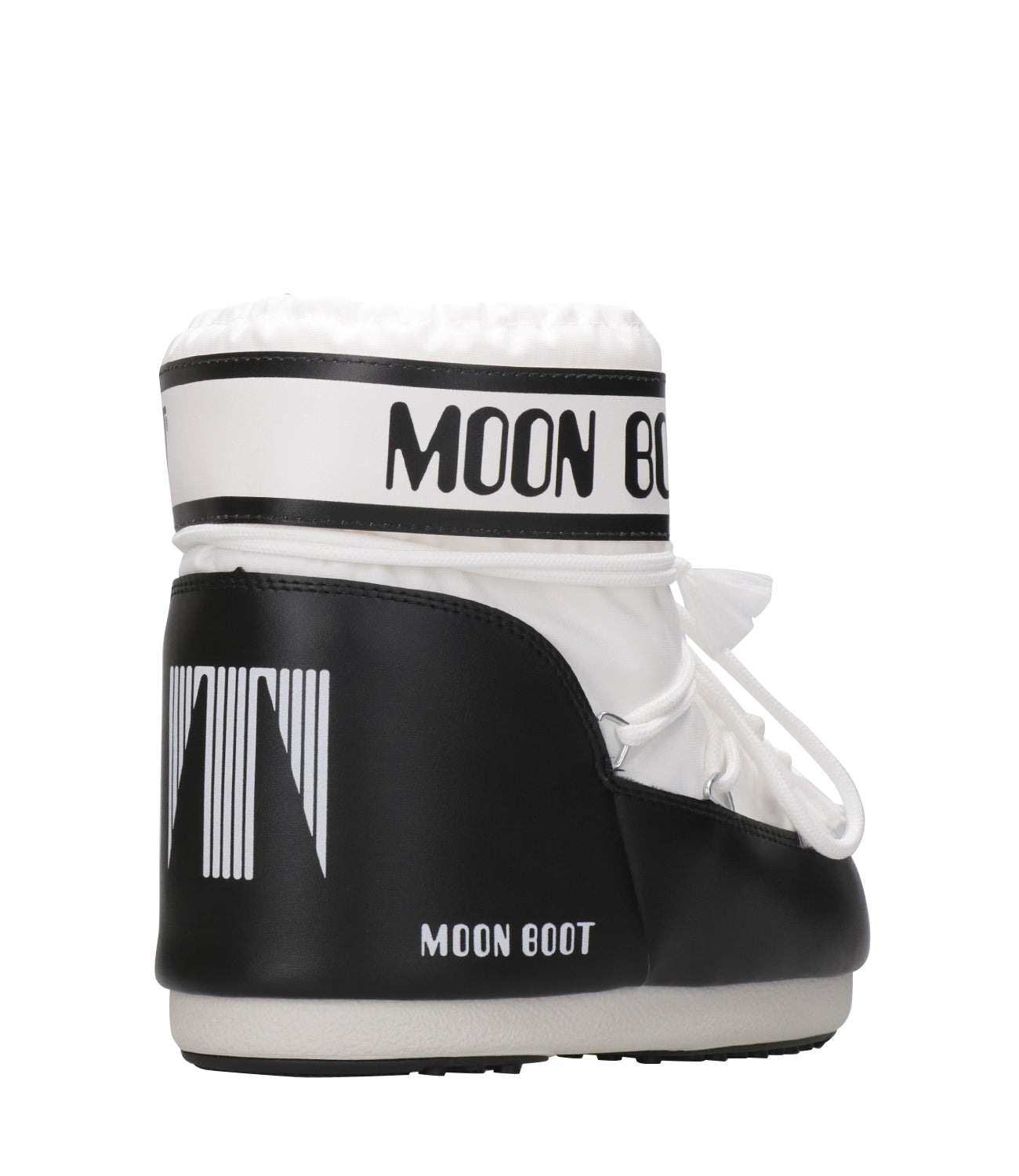 Moon Boot | Tronchetto MB Icon Low Nylon Bianco e Nero