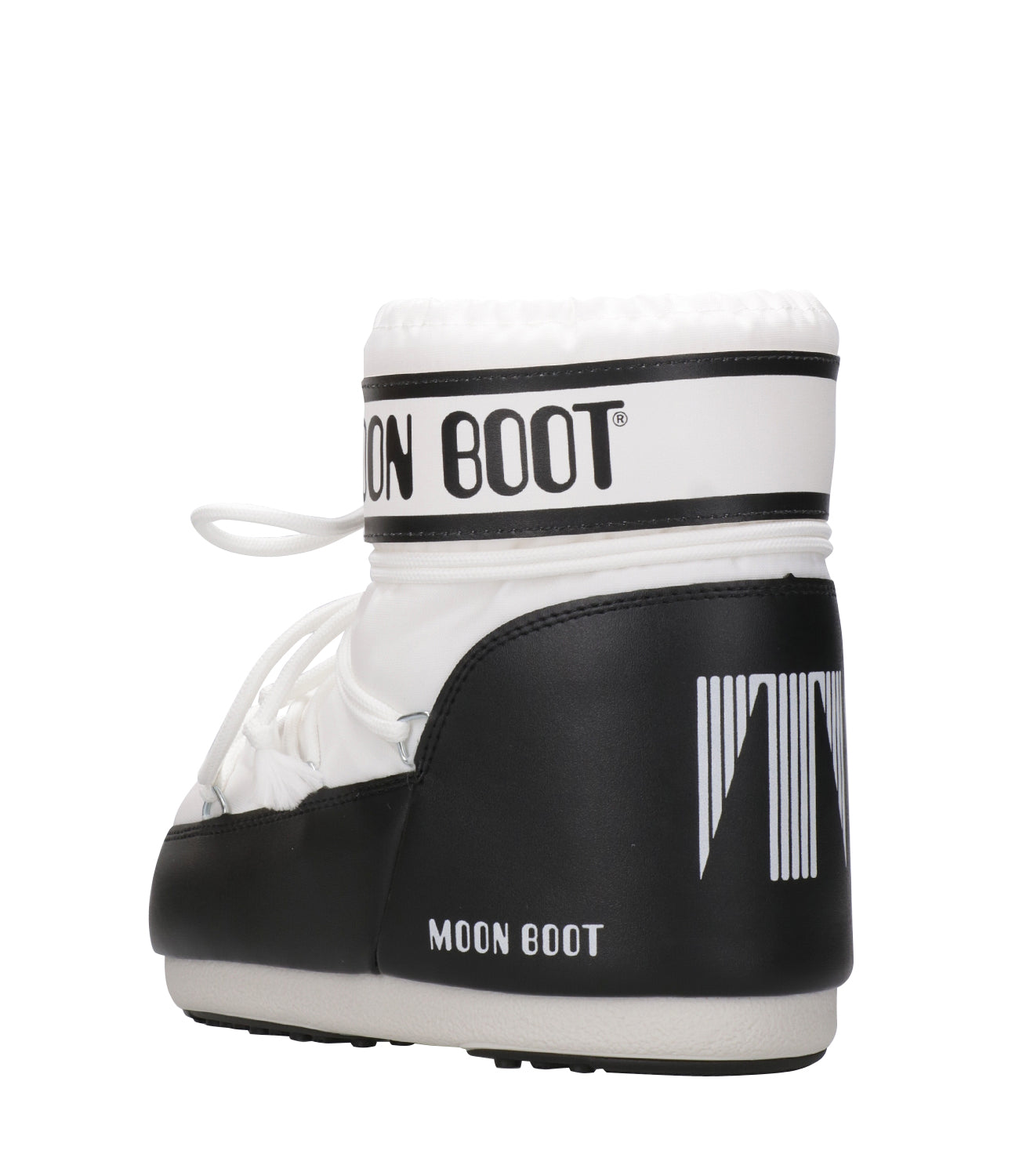 Moon Boot | Tronchetto MB Icon Low Nylon Bianco e Nero