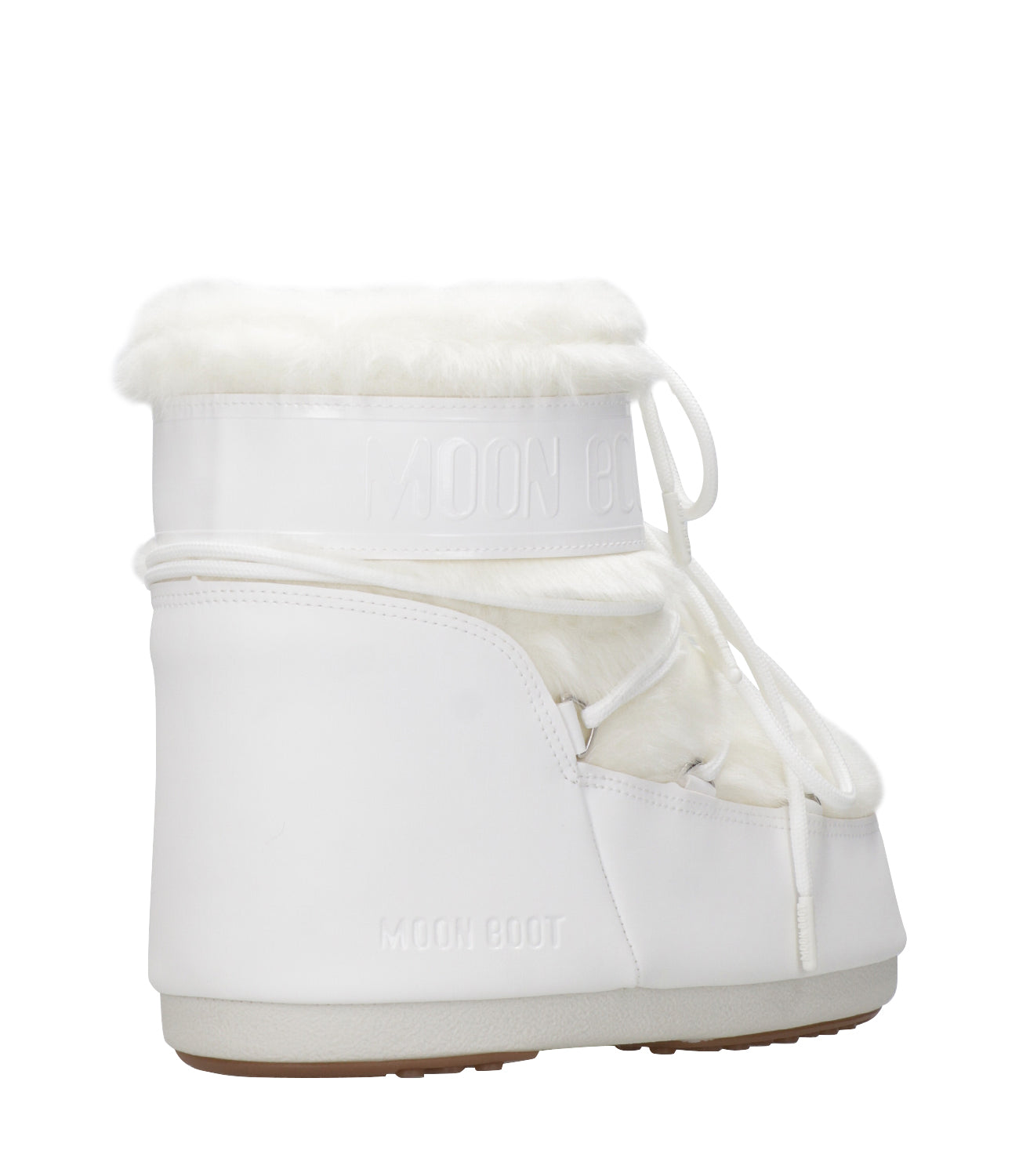 Moon Boot | Tronchetto MB Icon Low Faux Fur Bianco Ottico