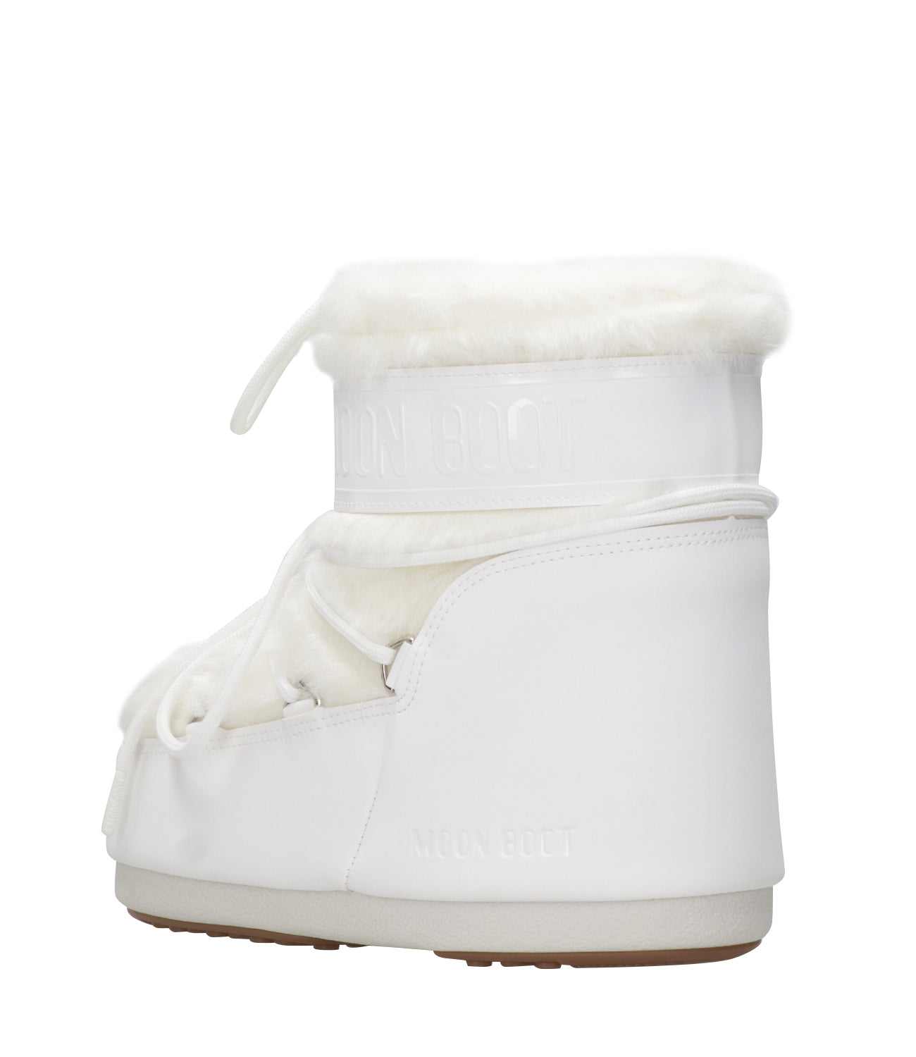 Moon Boot | Tronchetto MB Icon Low Faux Fur Bianco Ottico